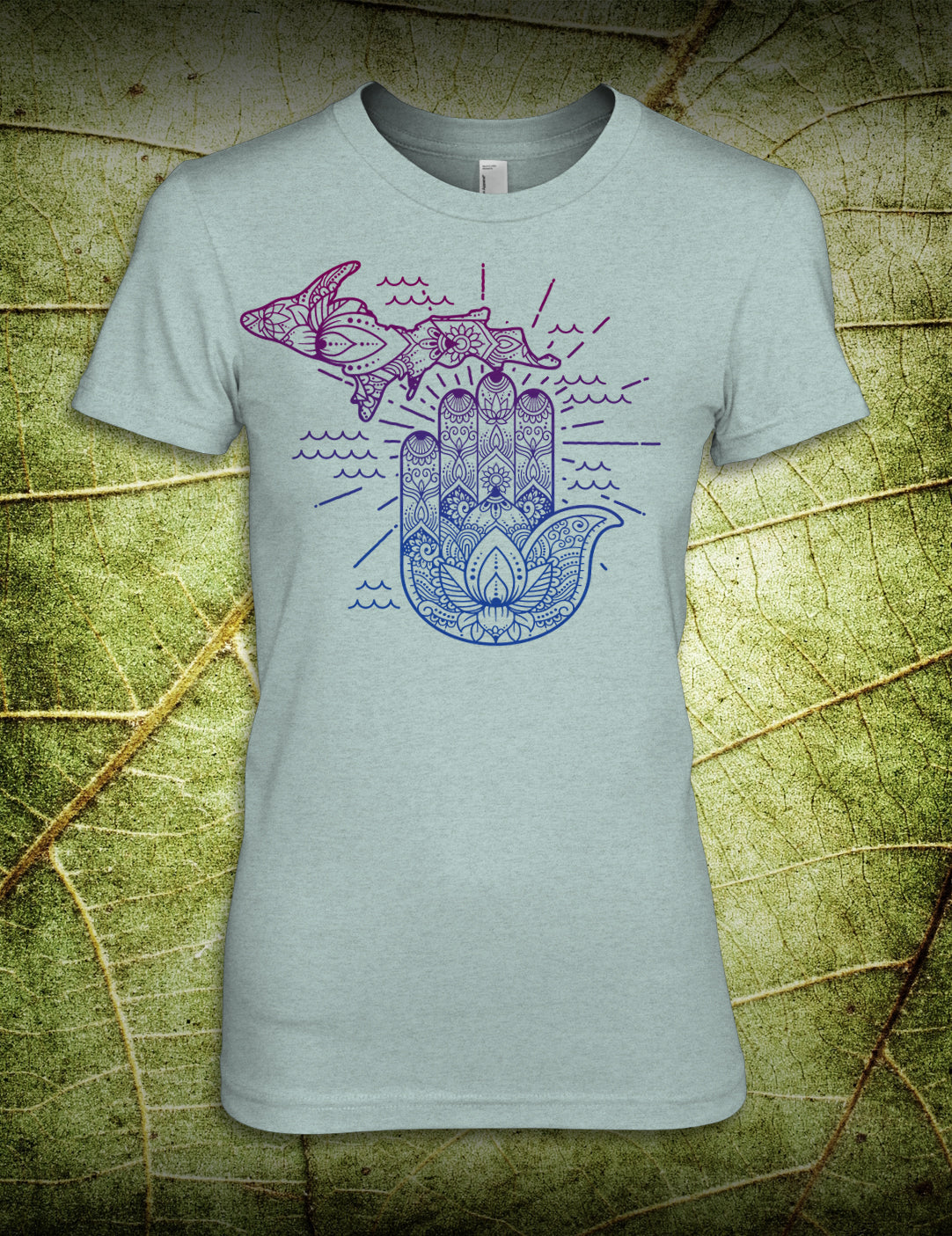 Yoga Hand - Women&amp;#39;s - Heather Dusty Blue