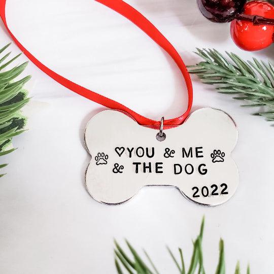 You &amp;amp; Me &amp;amp; The Dog Christmas Ornament