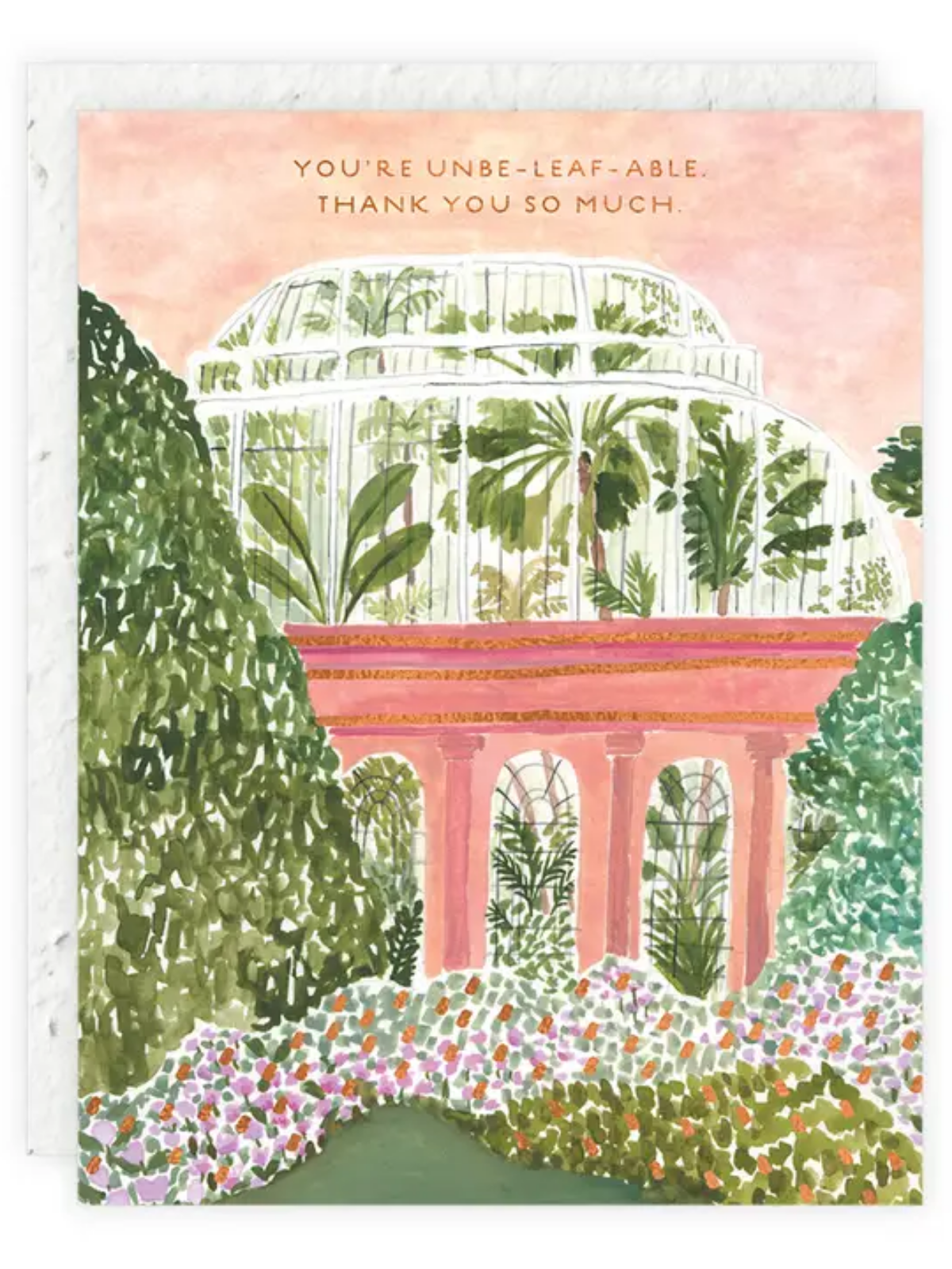 You&amp;#39;re Unbe-leaf-able - Seeded Thank You Card