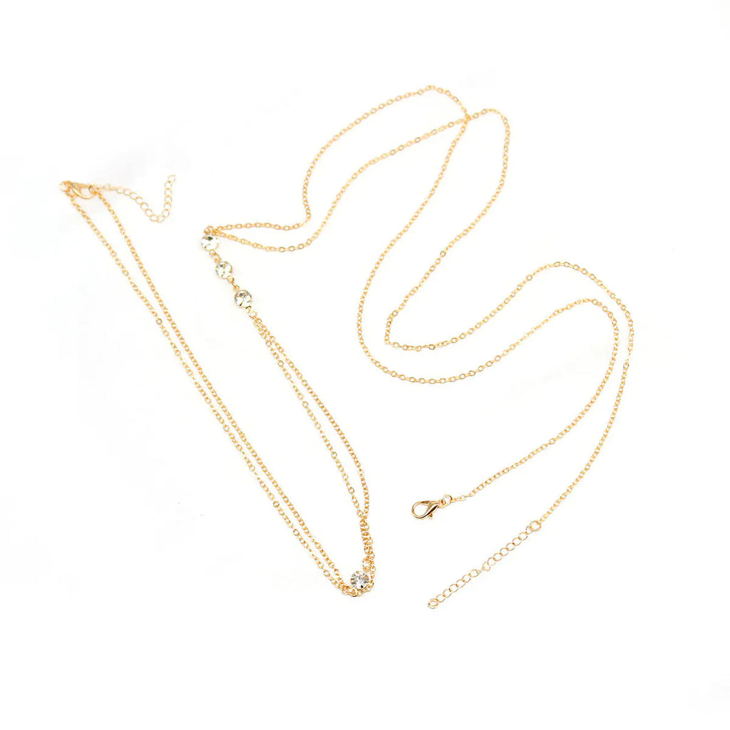 Style Loft Collection White Crystal Body Necklace