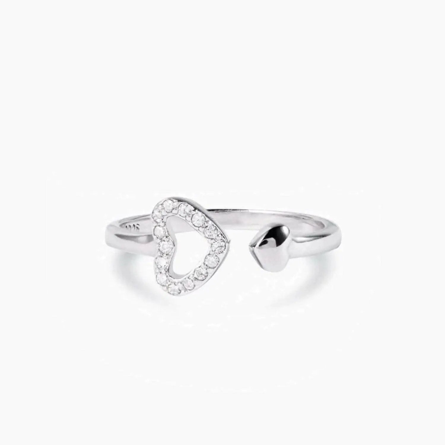Trendsi just arrived - Zircon heart ring in silver