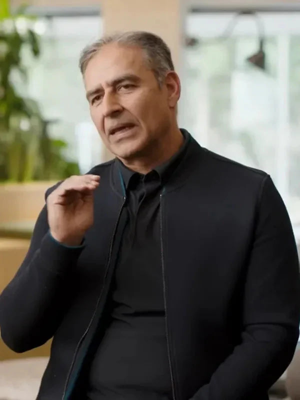 Zulfi Alam Black Bomber Jacket