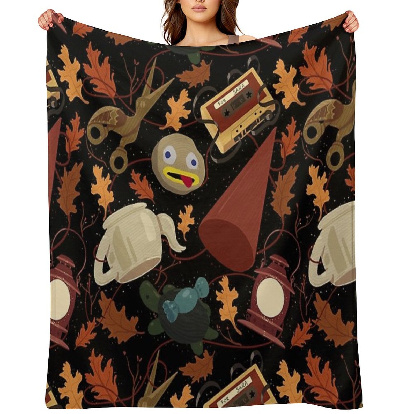 Over The Garden Wall Pattern Throw Blanket
