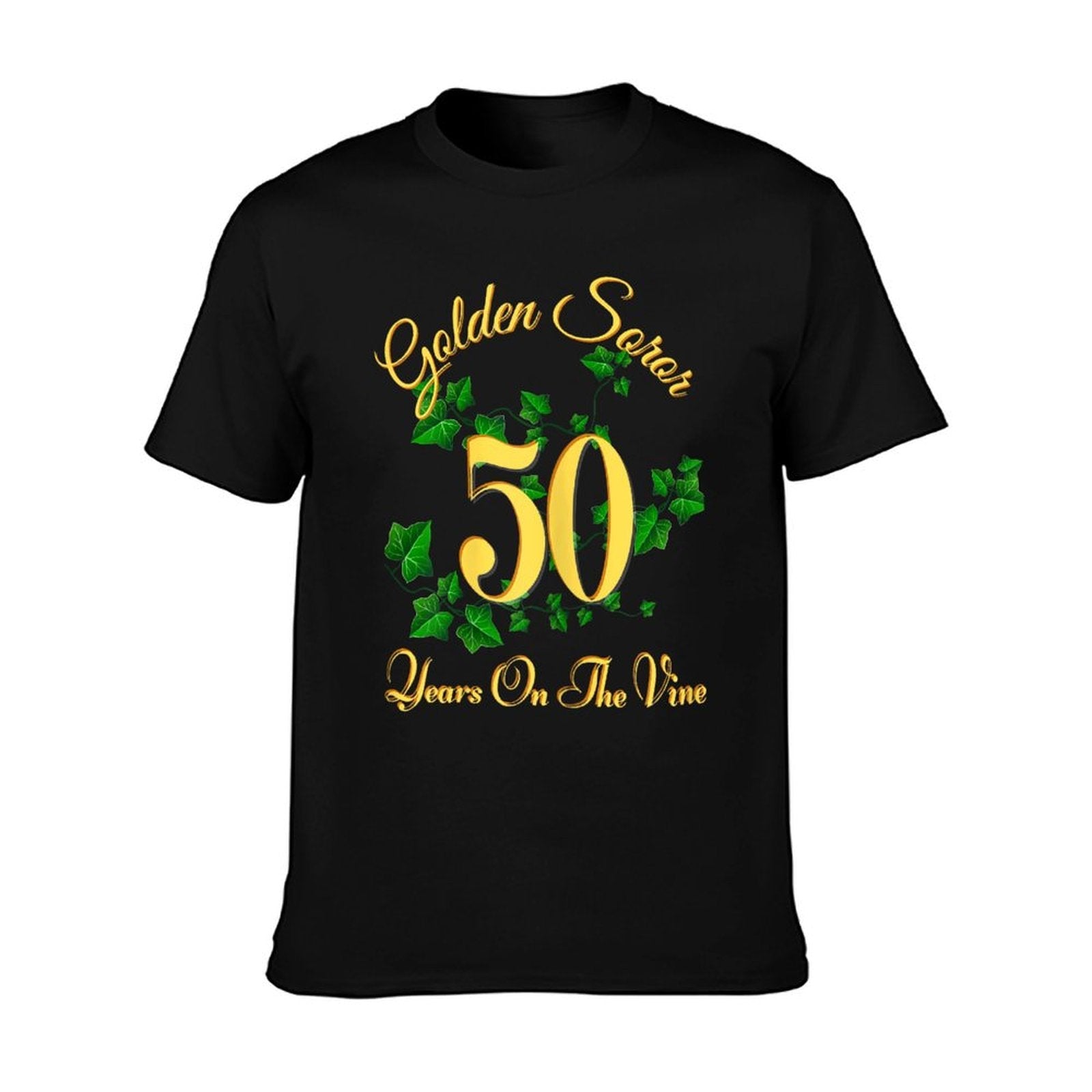 Golden Soror - 50 Years On The Vine - First Black Sorority T-Shirt