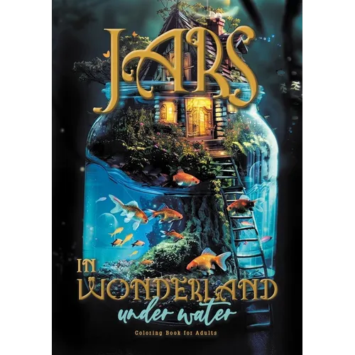 Jars in Wonderland under Water Coloring Book for Adults: surreal landscapes - fairy homes Coloring underwater fantasy coloring book under water A464P - Paperback