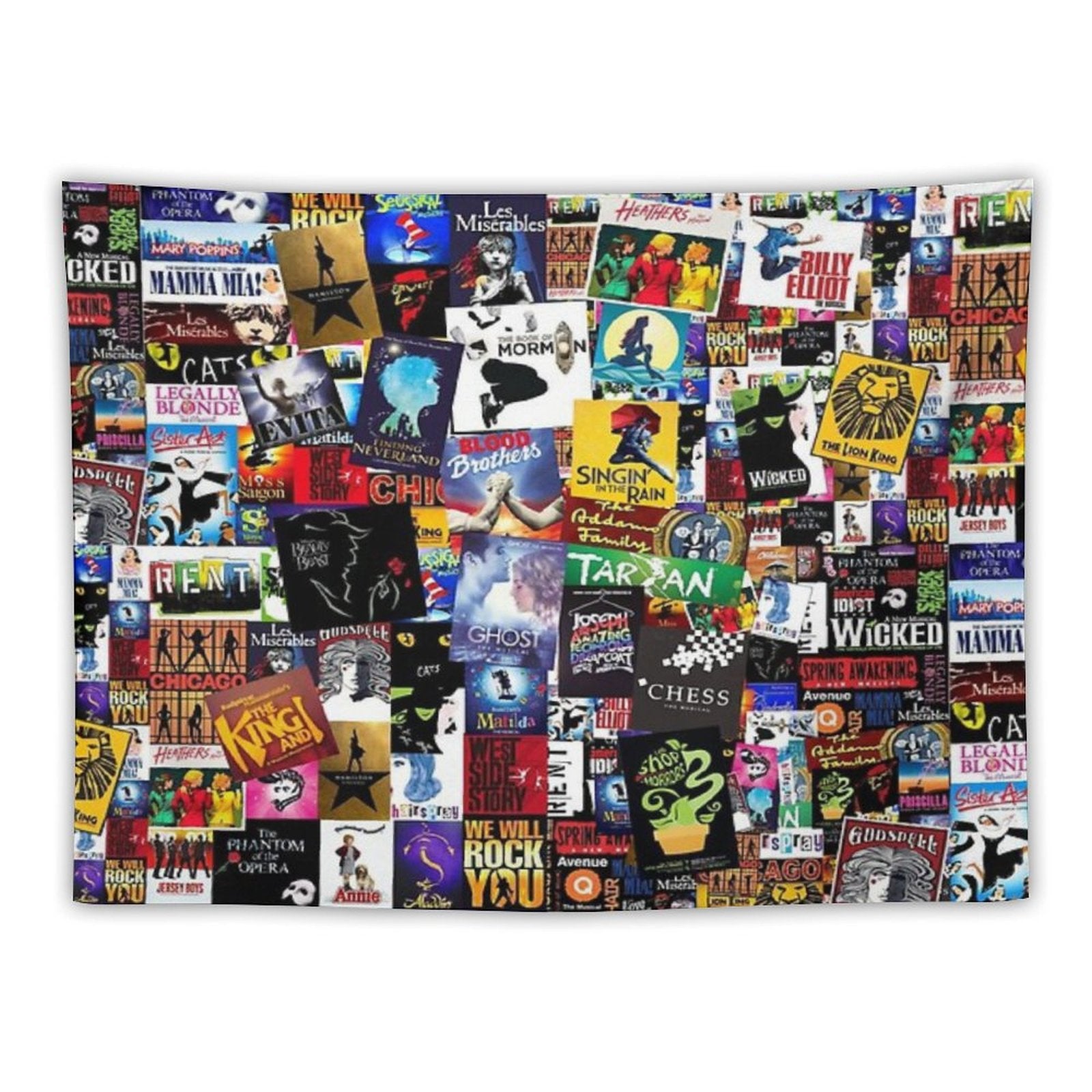 Musicals Collage IV Original Tapestry