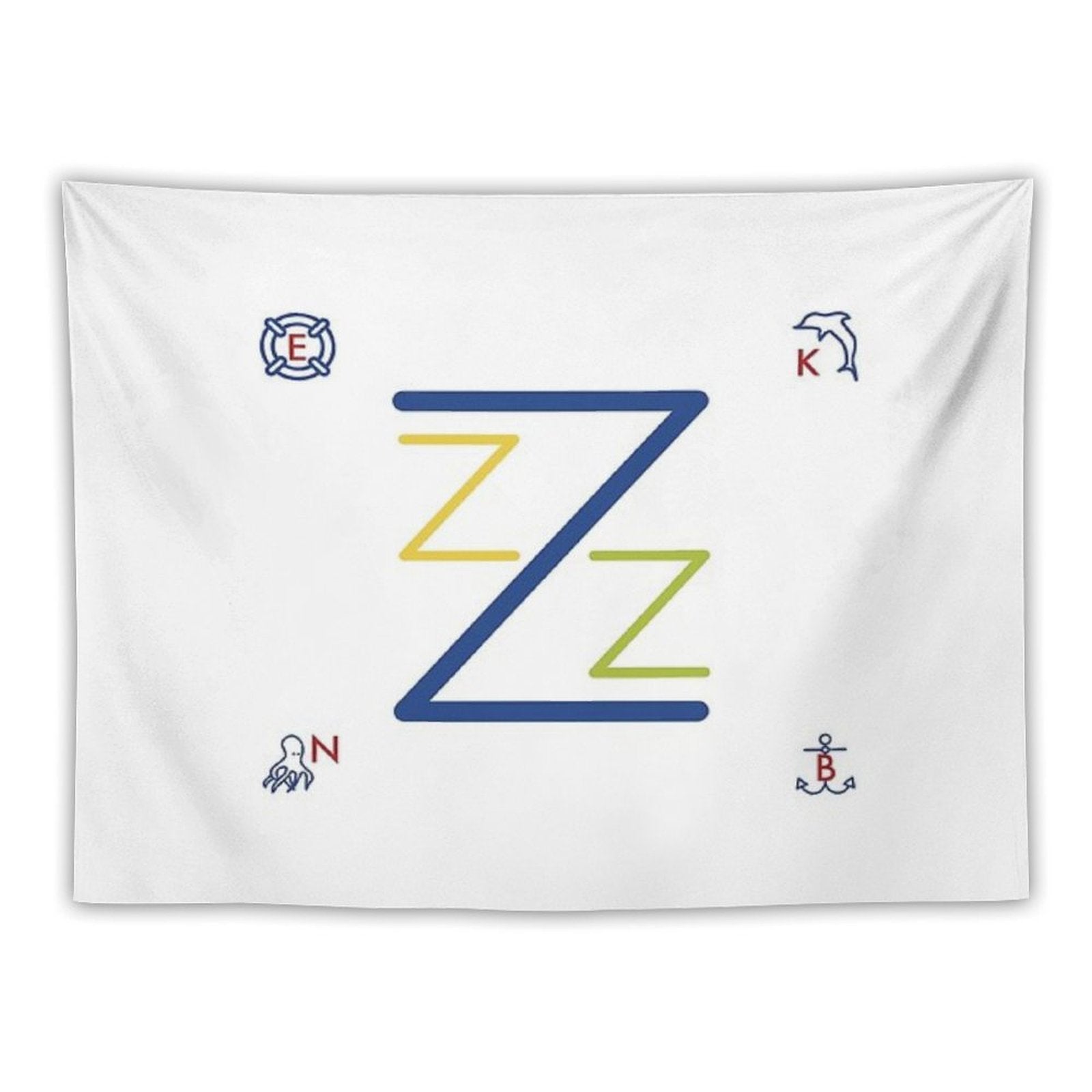 Team Zissou Flag Tapestry