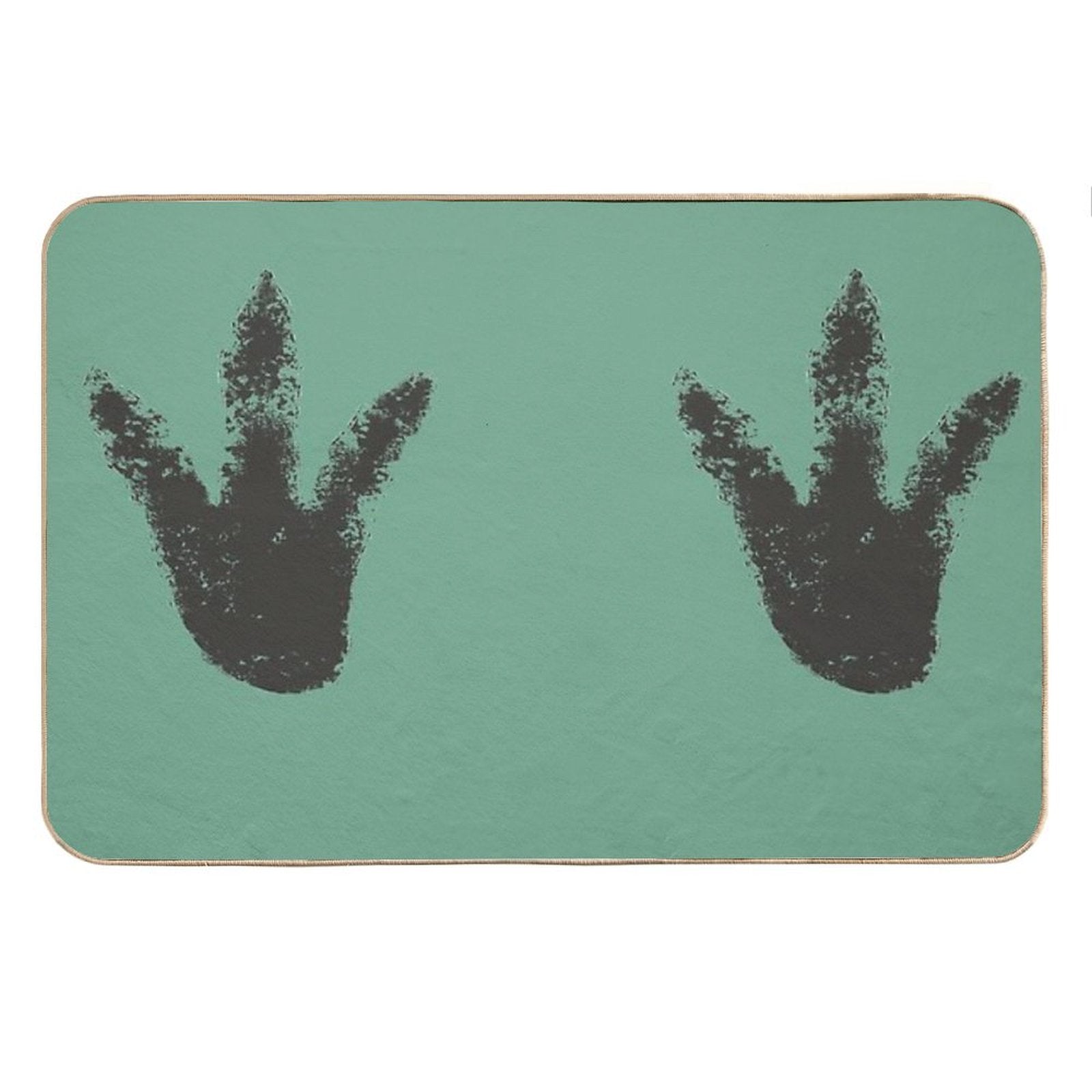 Big Foot Dinosaur Foot Print Design Bath Mat