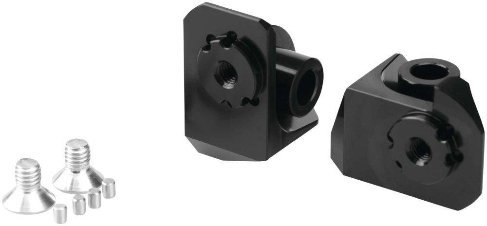 Puig Adjustable Footpeg Adaptors Rider Black - 20247N