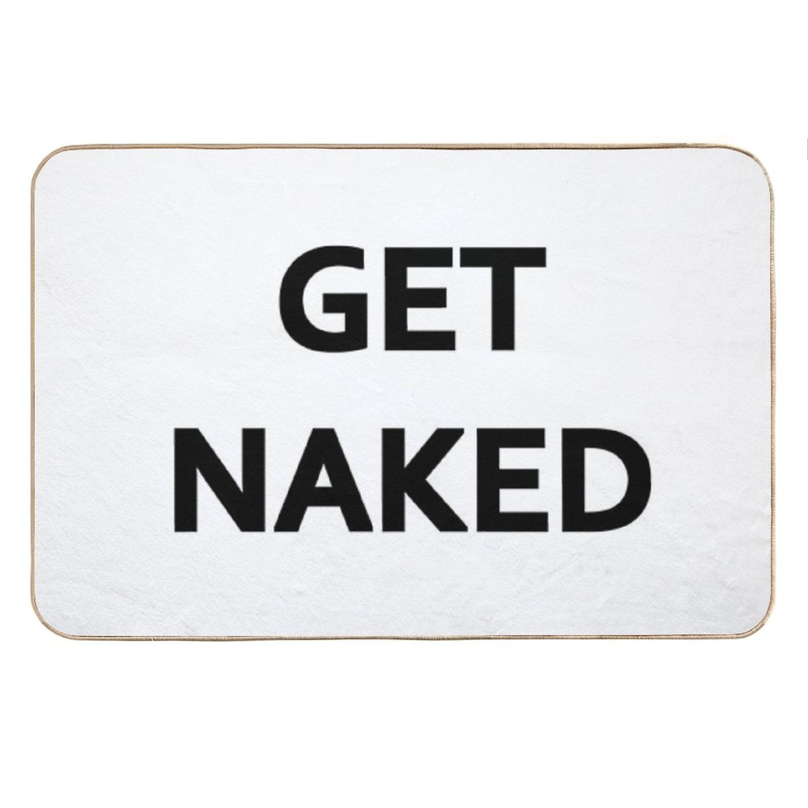 &amp;#39;Get Naked&amp;#39; Shower CurtainBath Mat Bath Mat