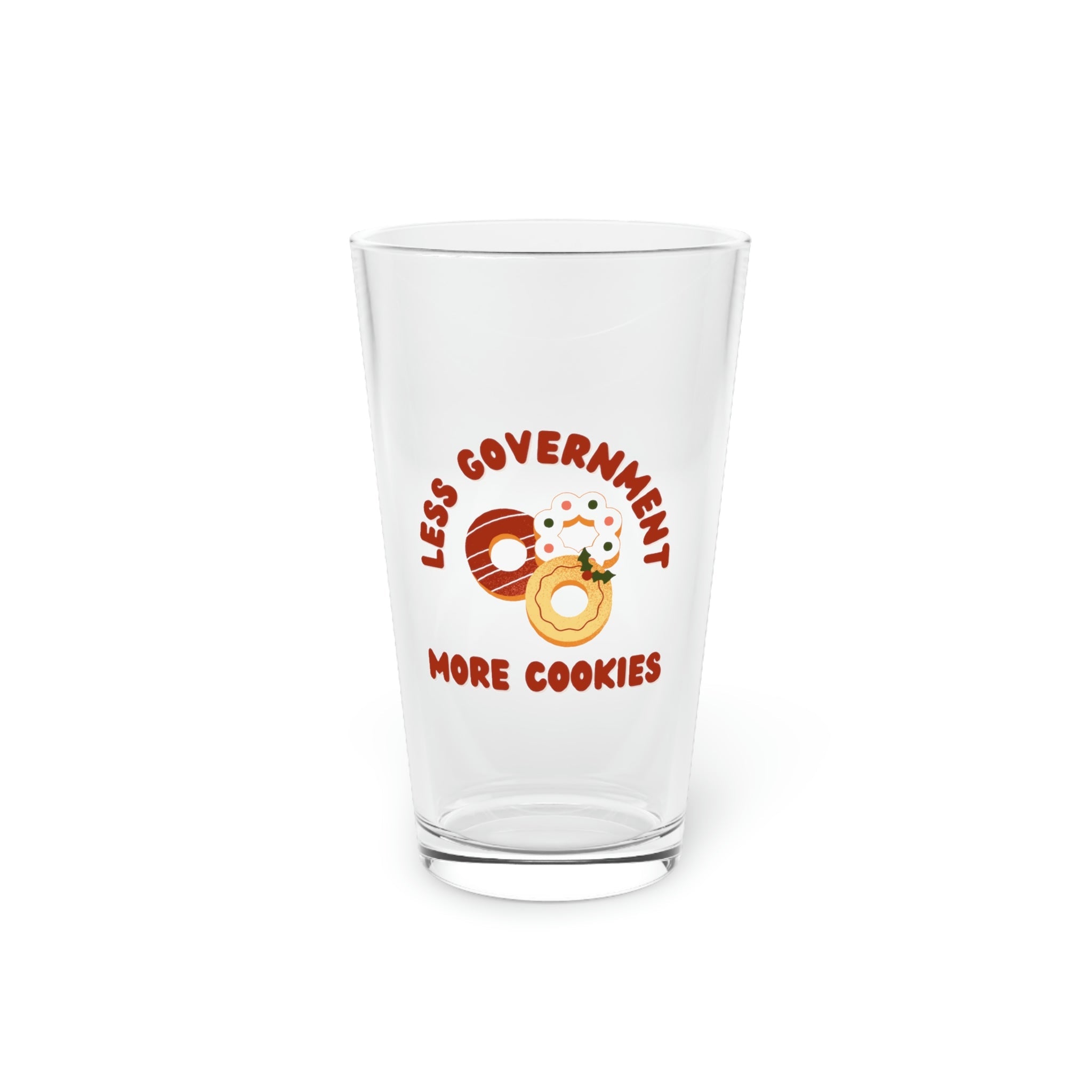 &amp;quot;Less Government&amp;quot; Pint Glass for Santa - 4LibertyShop.com