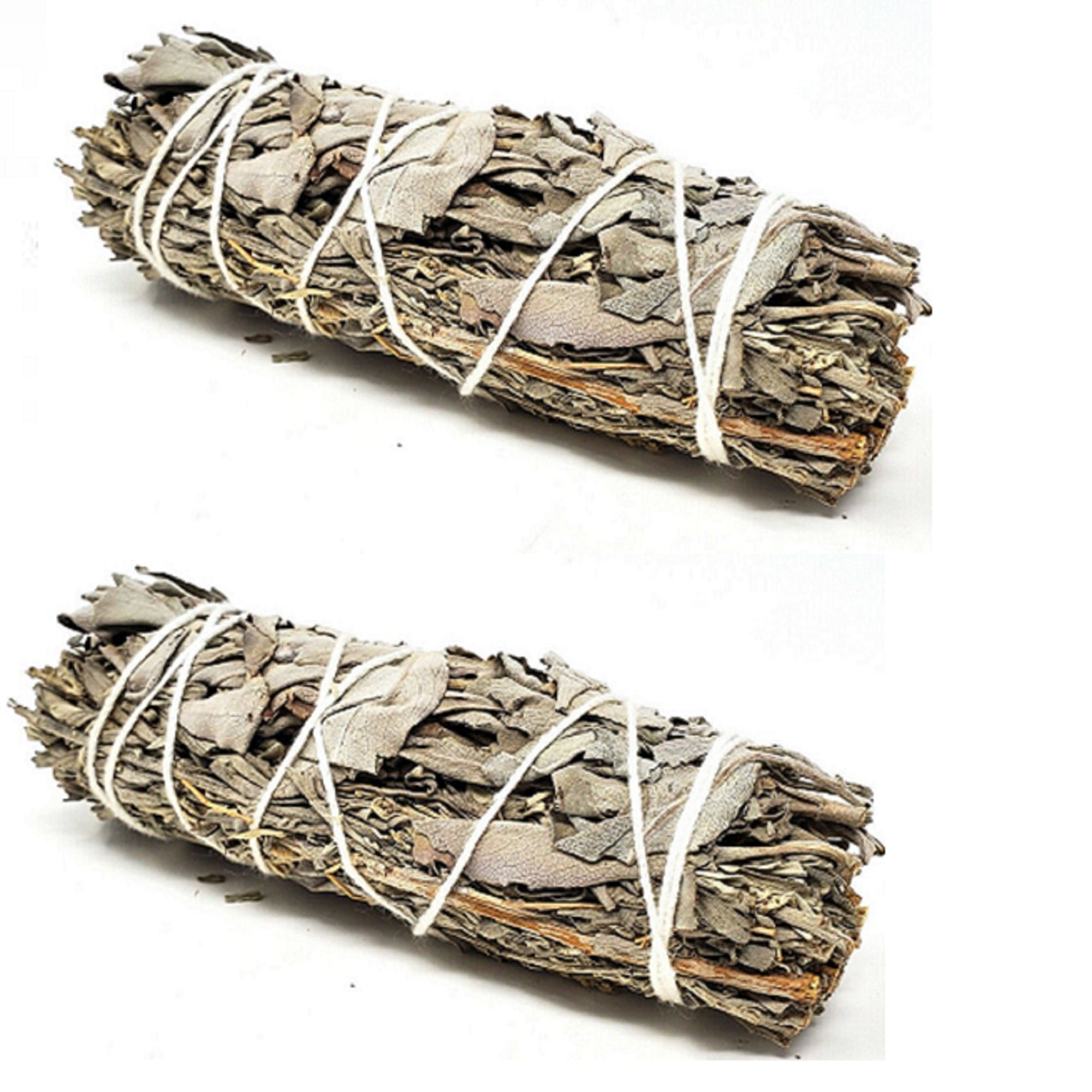 White Sage &amp;amp; Blue Sage Smudge Stick 3-4&amp;quot; - 2 PACK Bundle