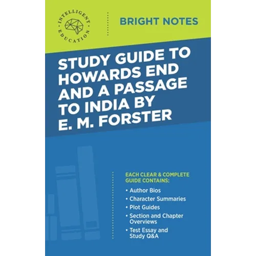 Study Guide to Howards End and A Passage to India by E.M. Forster - Paperback