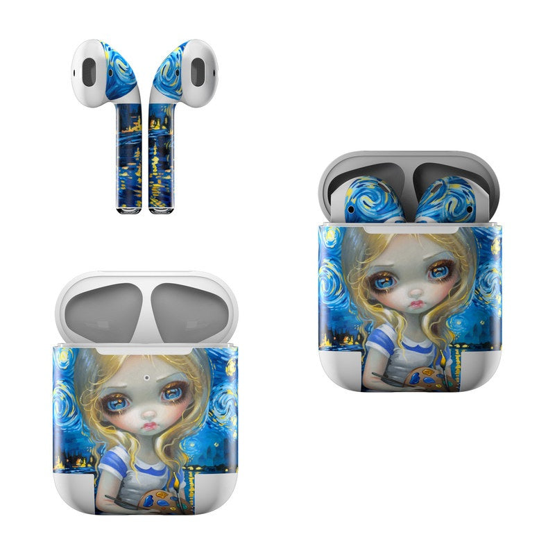 Alice in a Van Gogh - Apple AirPods Skin