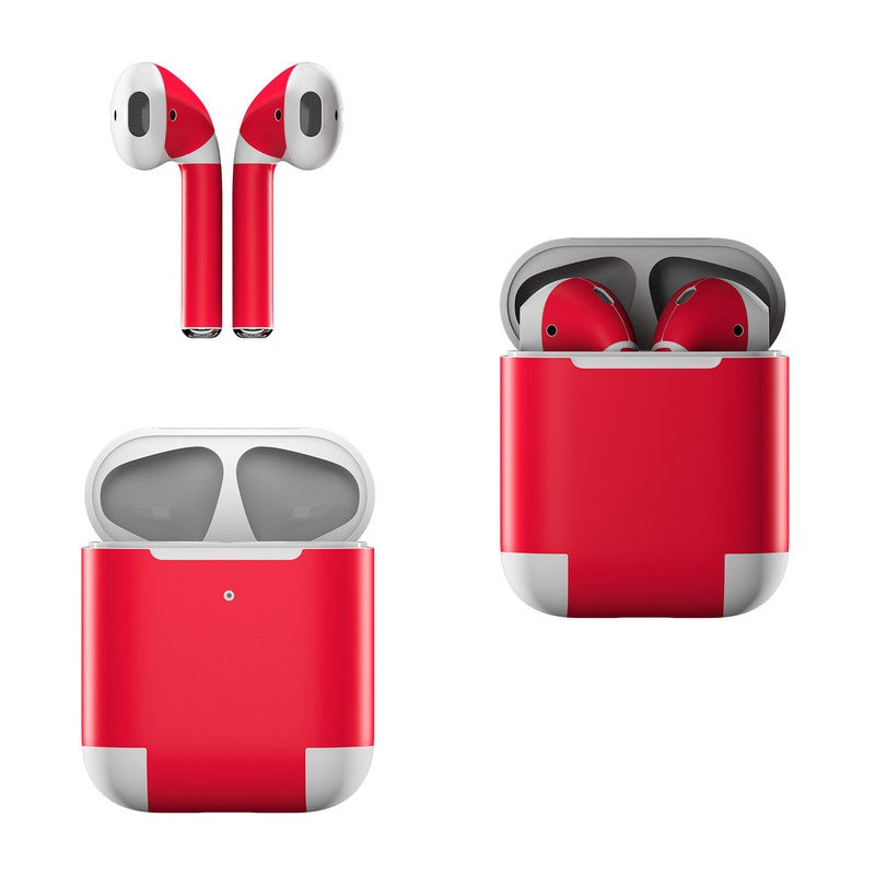 SOLID STATE RED - APPLE AIRPODS SKIN