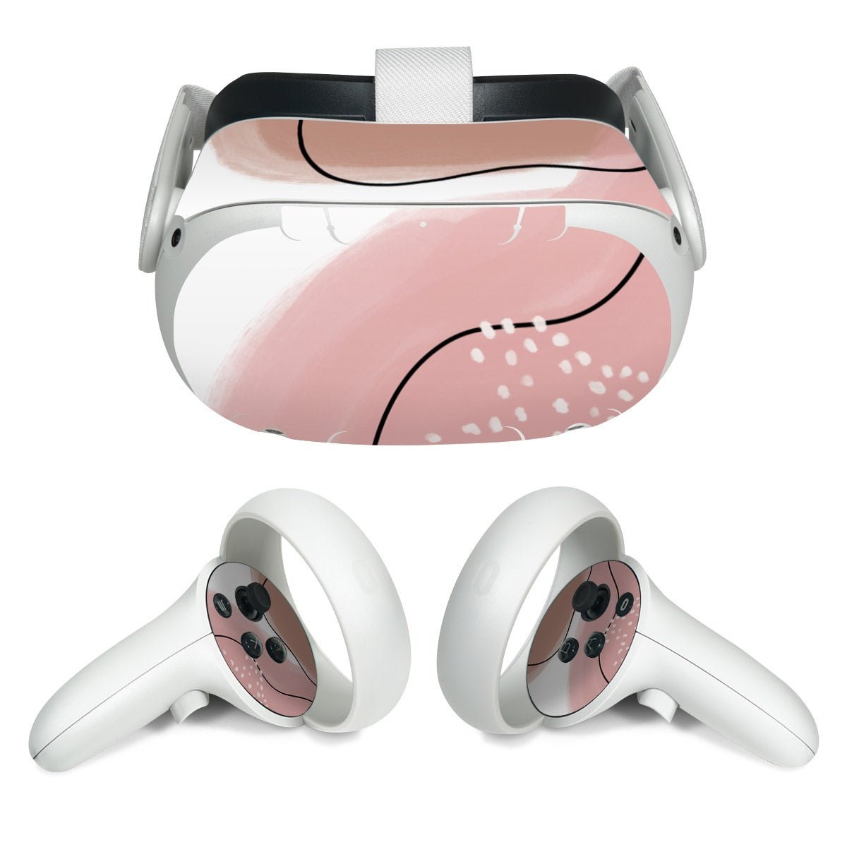 Abstract Pink and Brown - Meta Quest 2 Skin