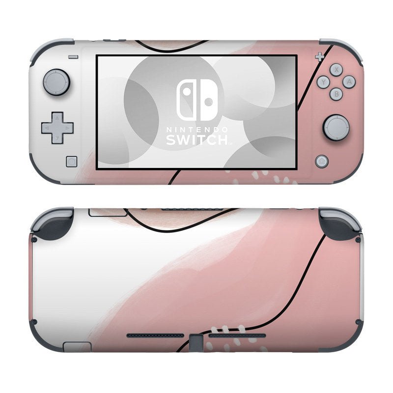 Abstract Pink and Brown - Nintendo Switch Lite Skin