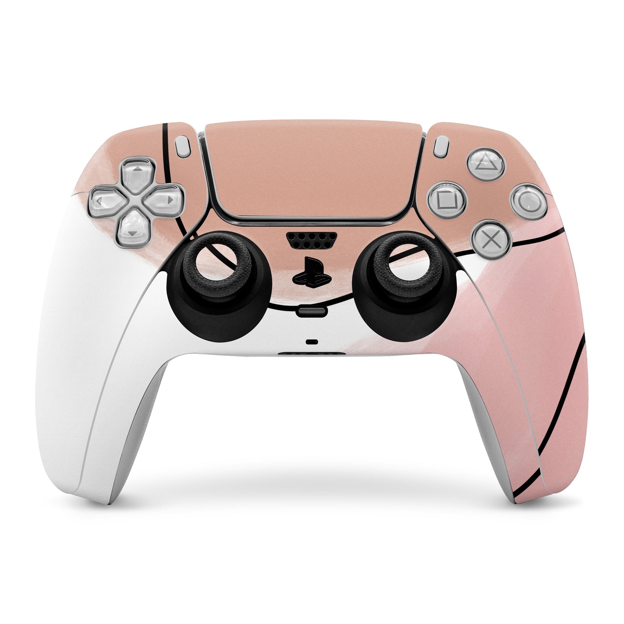 Abstract Pink and Brown - Sony PS5 Controller Skin
