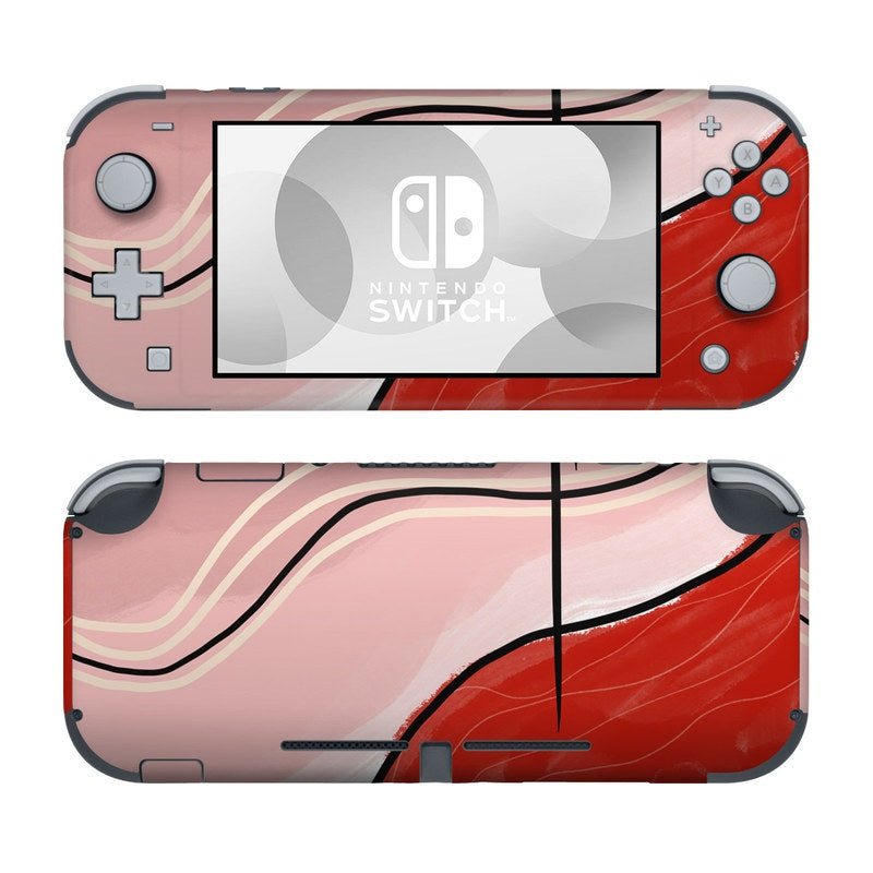 Abstract Red - Nintendo Switch Lite Skin