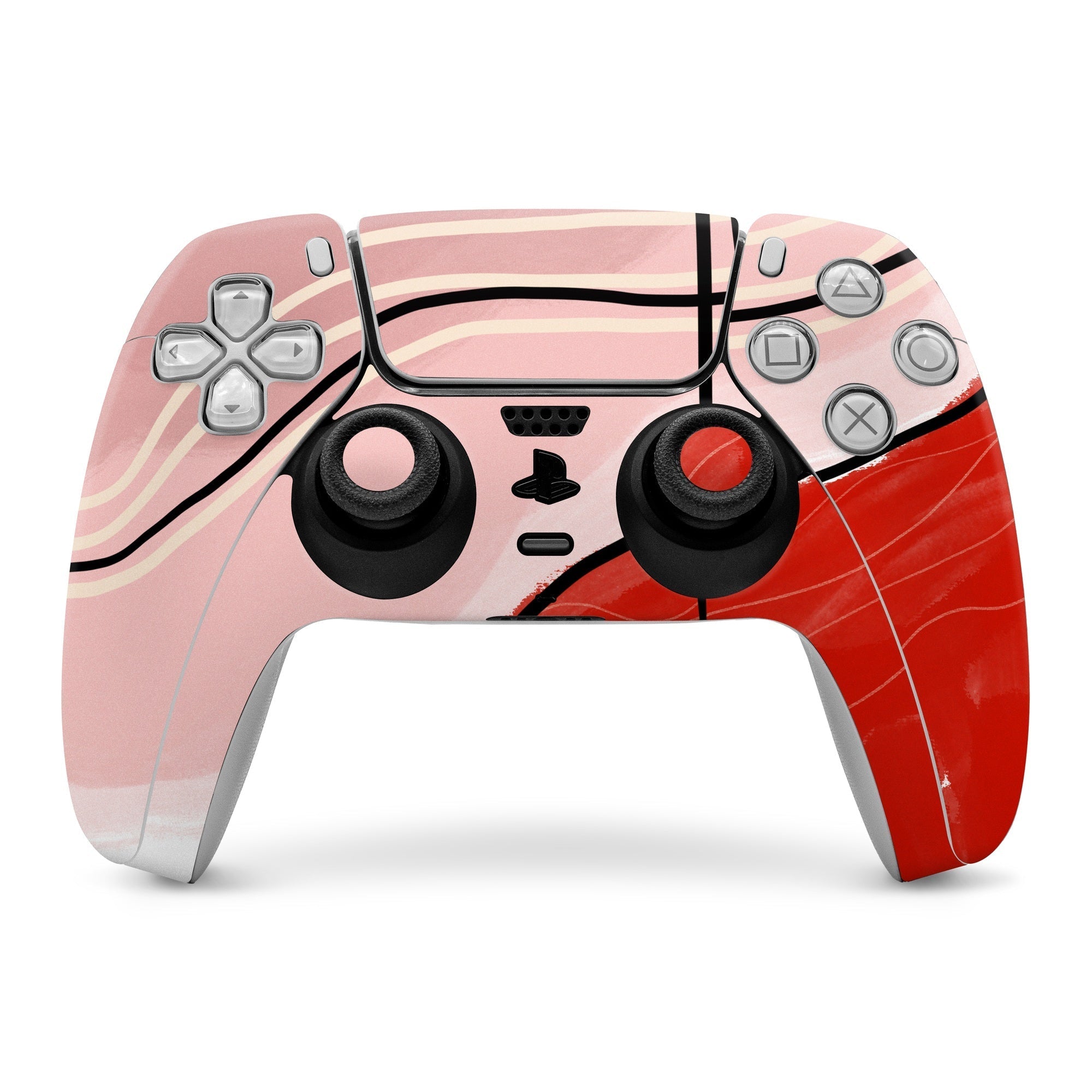 Abstract Red - Sony PS5 Controller Skin