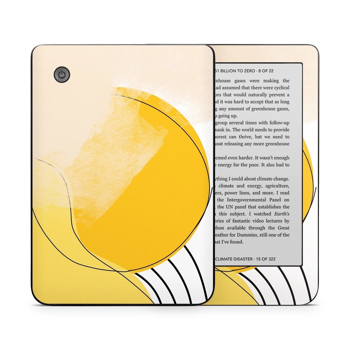 Abstract Yellow - Kobo Clara 2E Skin