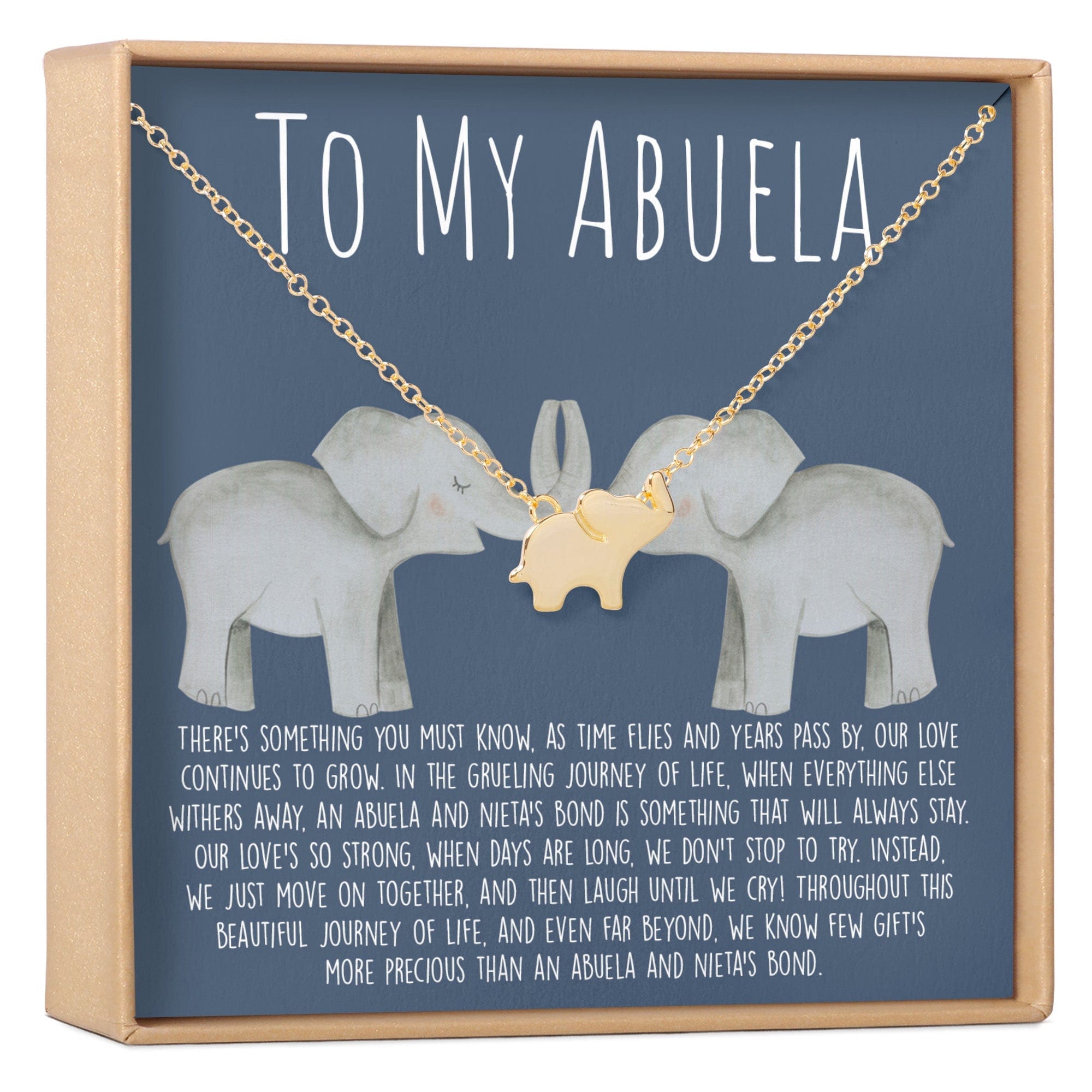 Abuela Elephant Pendant Necklace