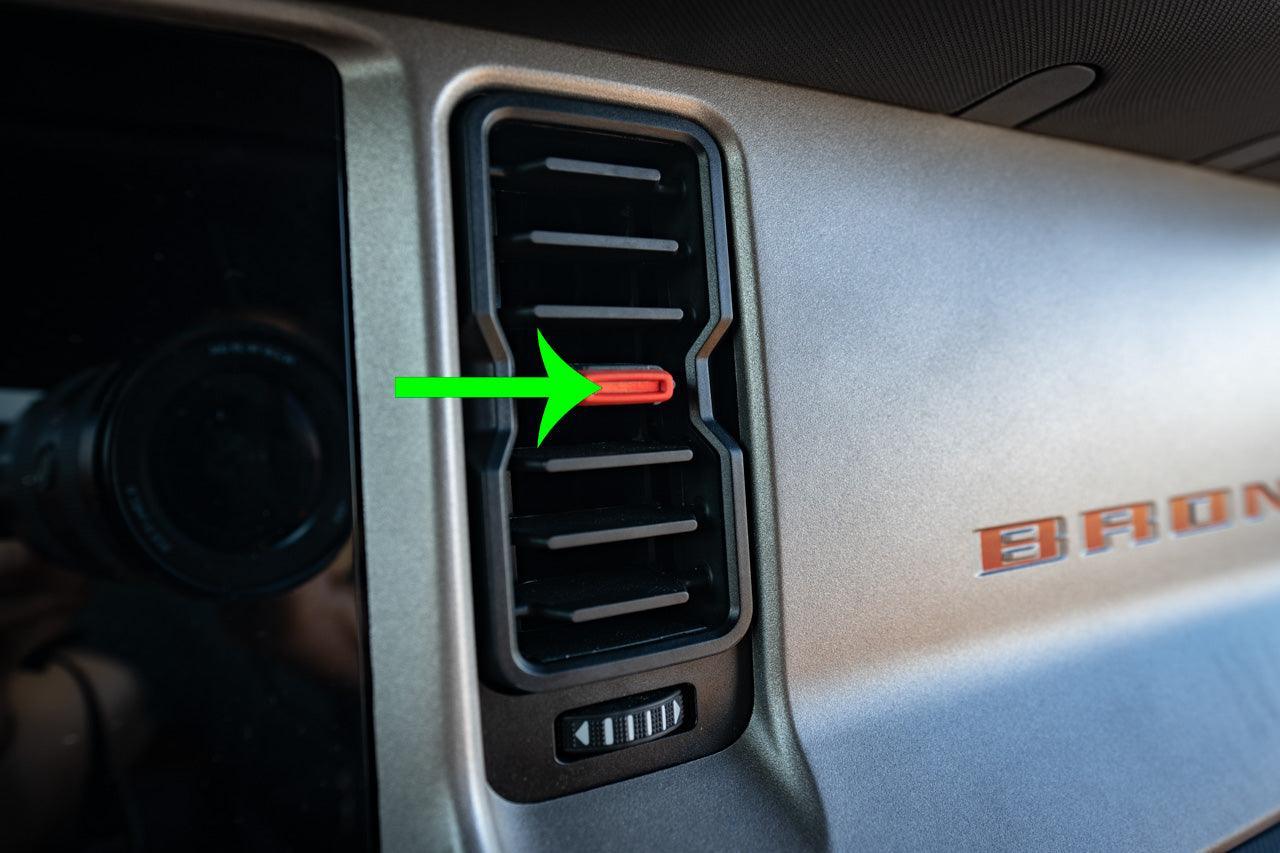 AC Vent Tab Inlays (Printed Series) - 2021+ Bronco