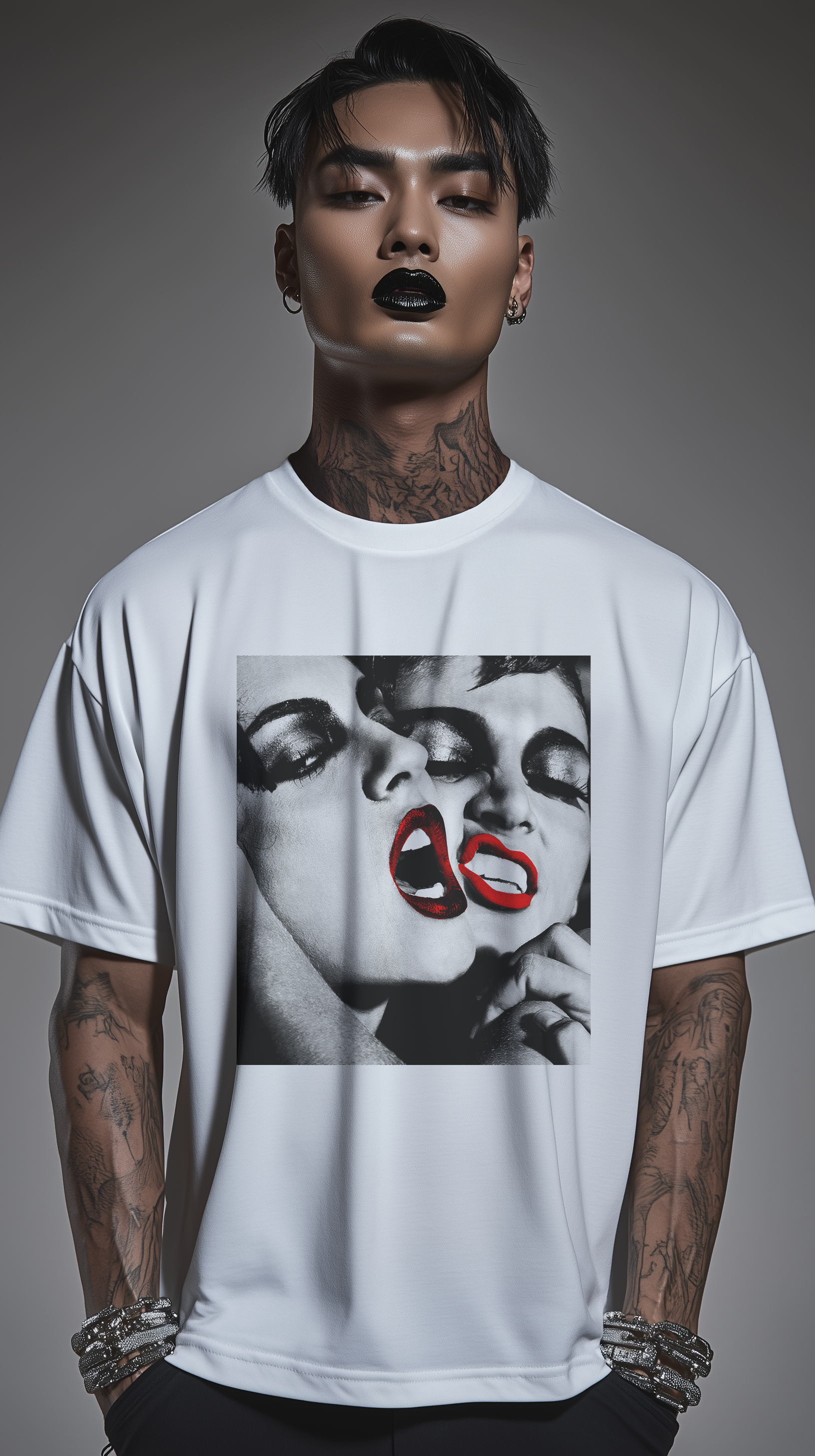 REBEL FEMME WHITE Oversized Boxy Tee