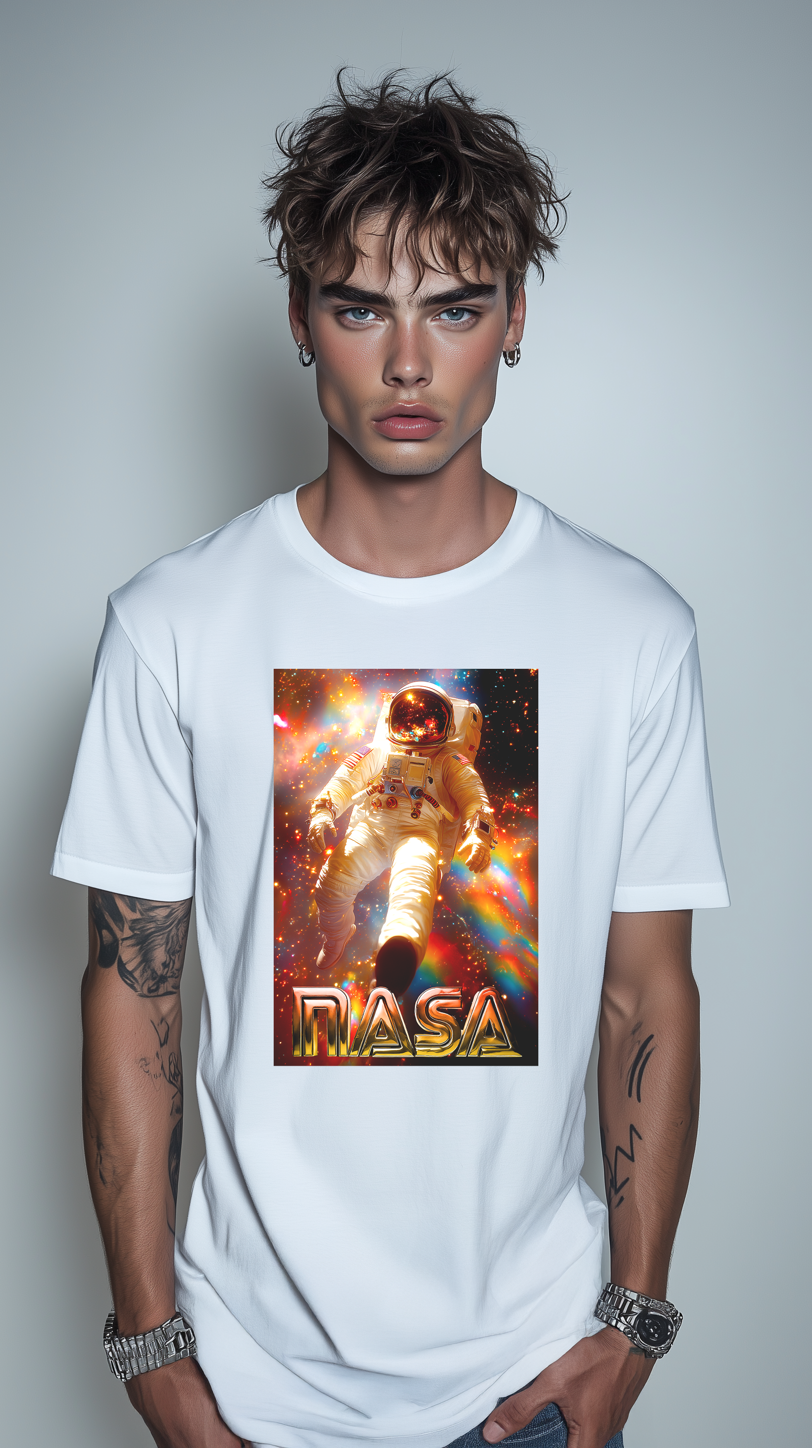 NASA STEPPER Oversized Boxy Tee