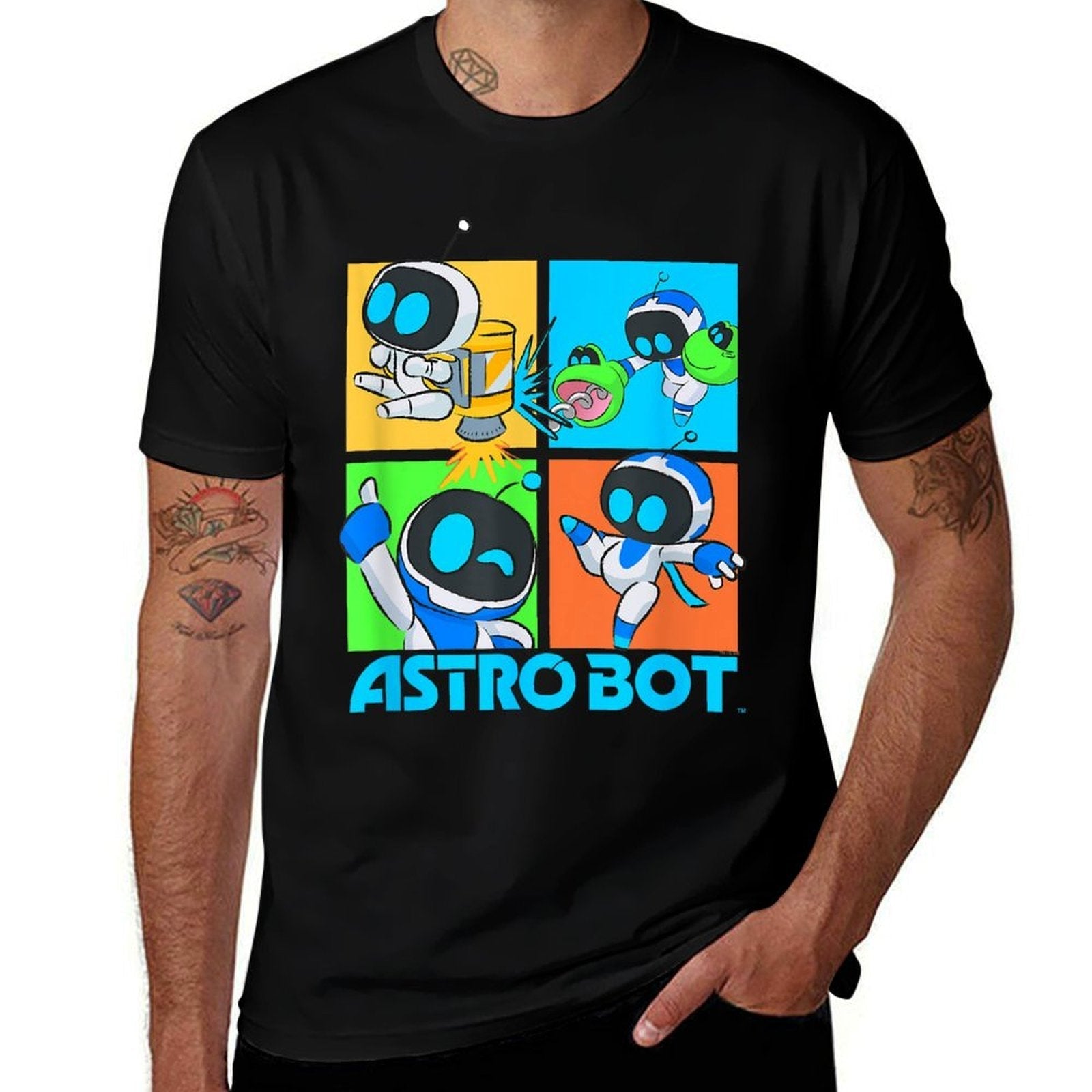 Astro Bot Rescue Mission Fighting Pose Video Game  Quick-drying T-Shirt