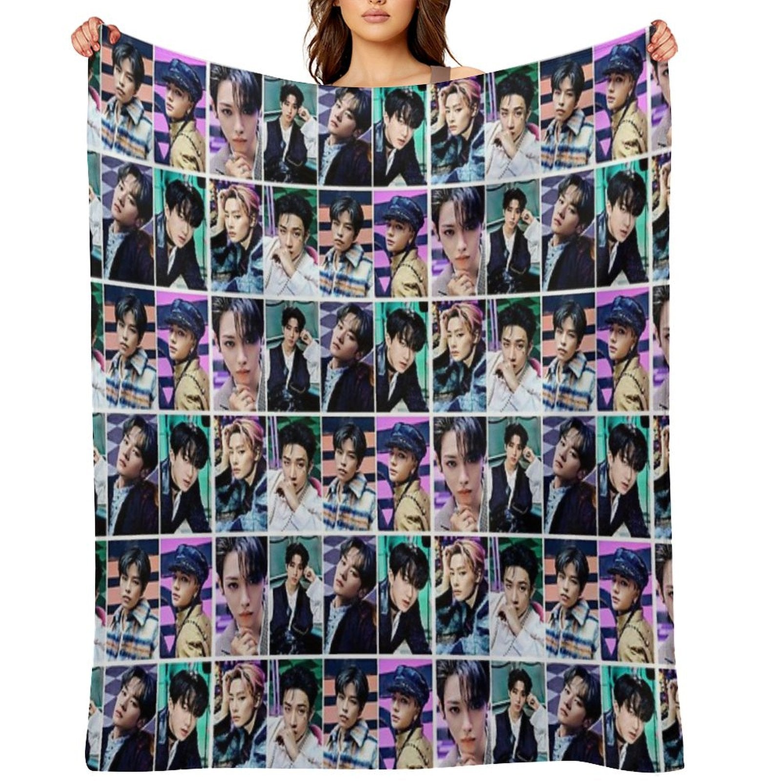 Stray Kids The Sound Skz Skzoo Stay Felix Bang Chan Hyunjin Lee Know Changbin I.N. Seungmin Han Throw Blanket