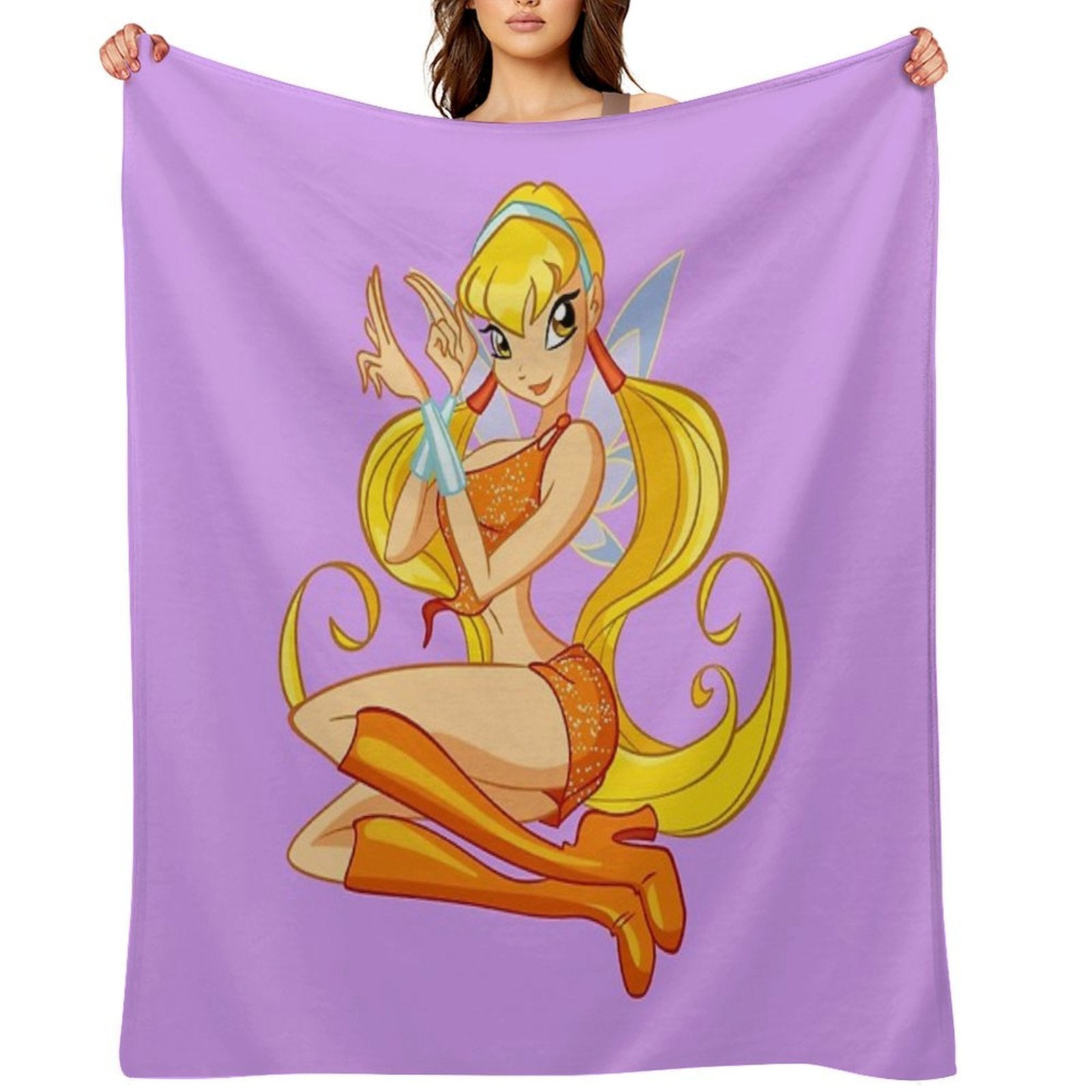 Stella; Lilac Throw Blanket