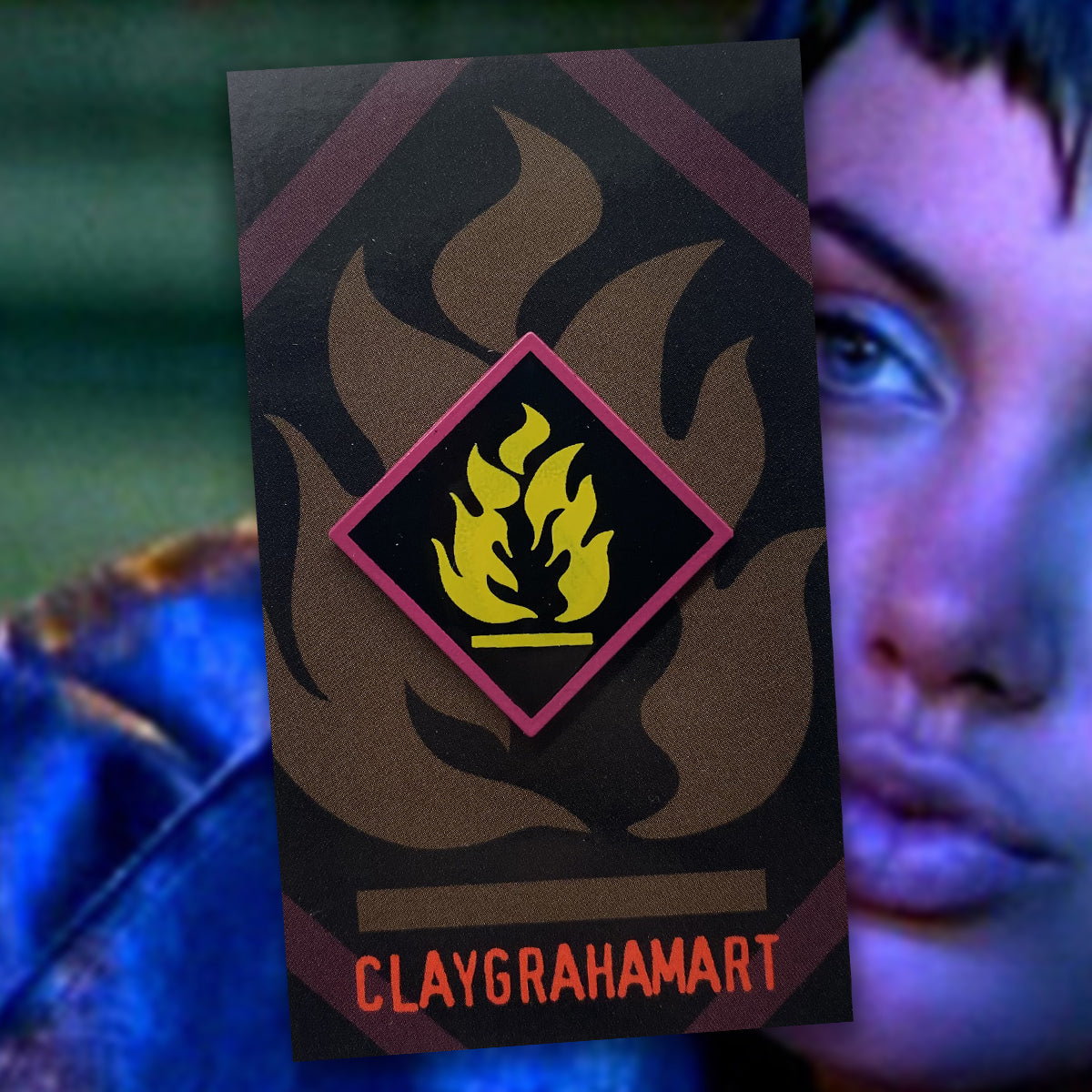 aCiD bUrN 1&amp;quot; Soft Enamel Pin