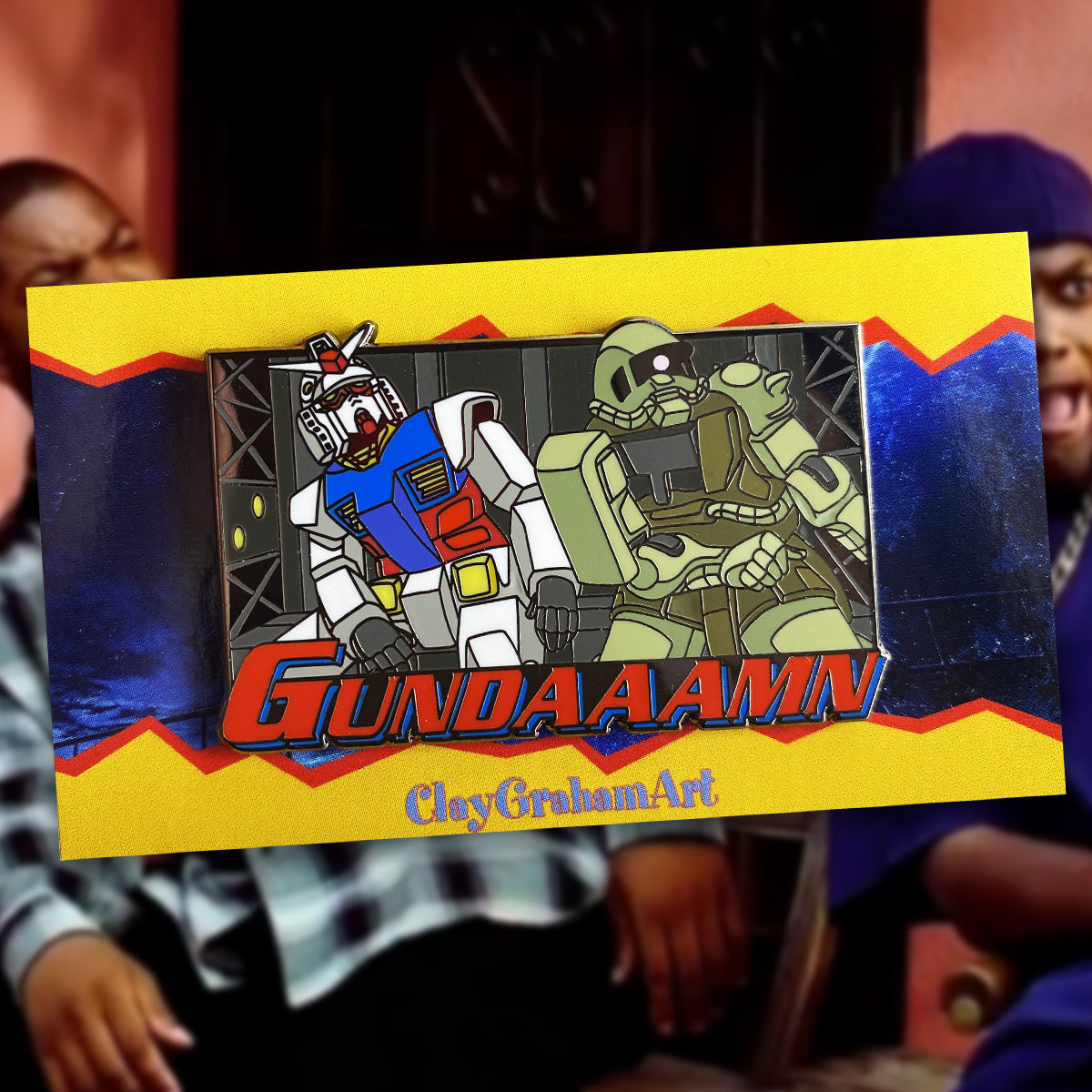 GUNDAAAMN 2.25&amp;quot; hard enamel pin