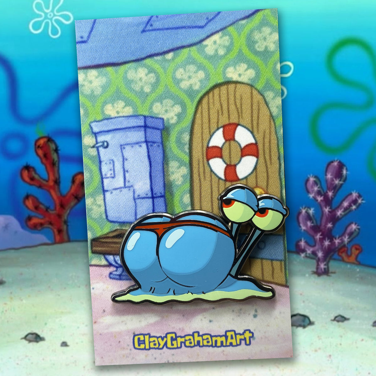 Thicc Snail 1.75&amp;quot; Hard Enamel Pin