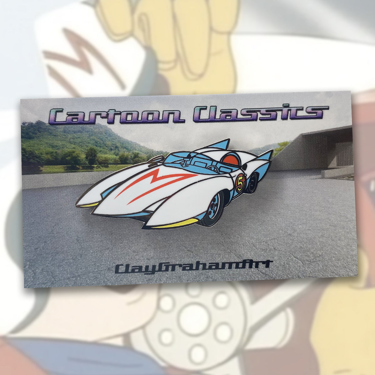 Cartoon Classics Mach 5 2&amp;quot; Hard Enamel Pin