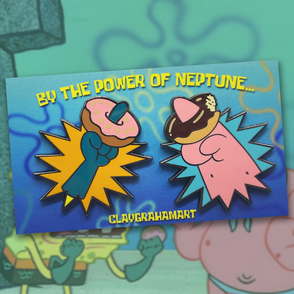 By the Power of Neptune Hard Enamel Pin Set