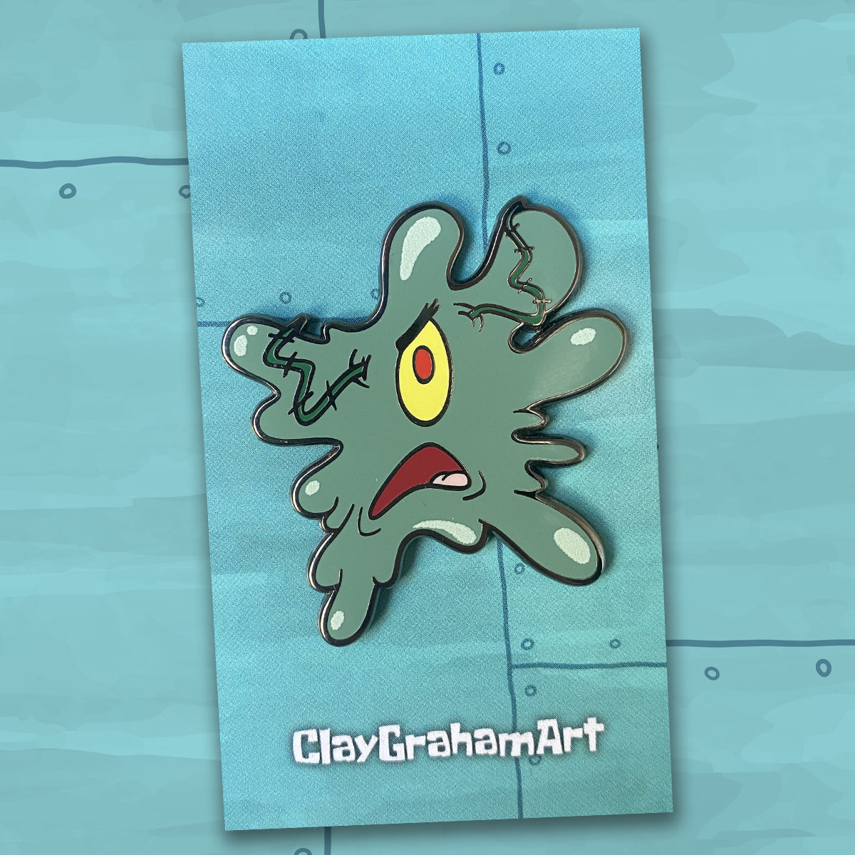 Plankton Squish 1.75&amp;quot; Hard Enamel Pin