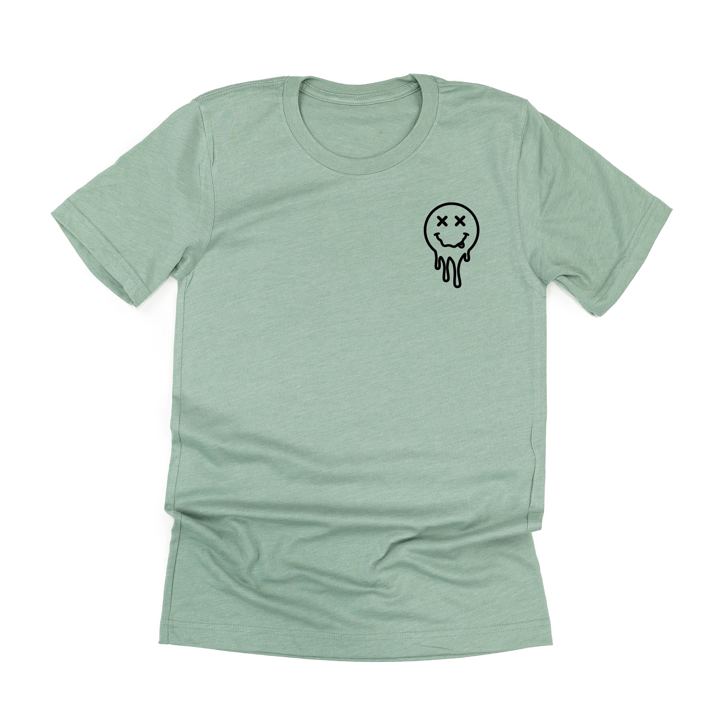 Tired Teachers Club - Melty X Squiggle Smiley (pf &amp; b) - Unisex Tee