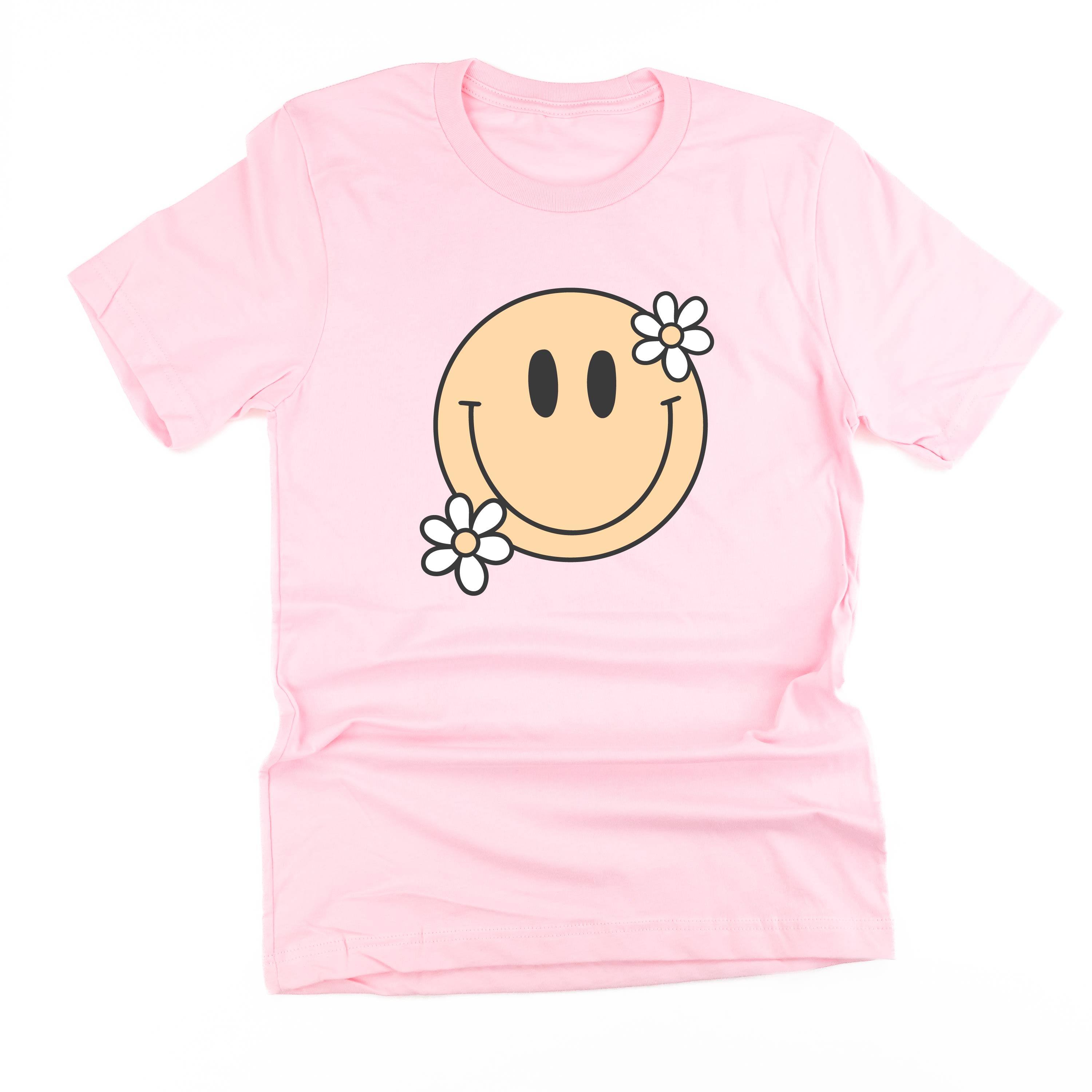 Big Smiley w/ Flowers - Unisex Tee