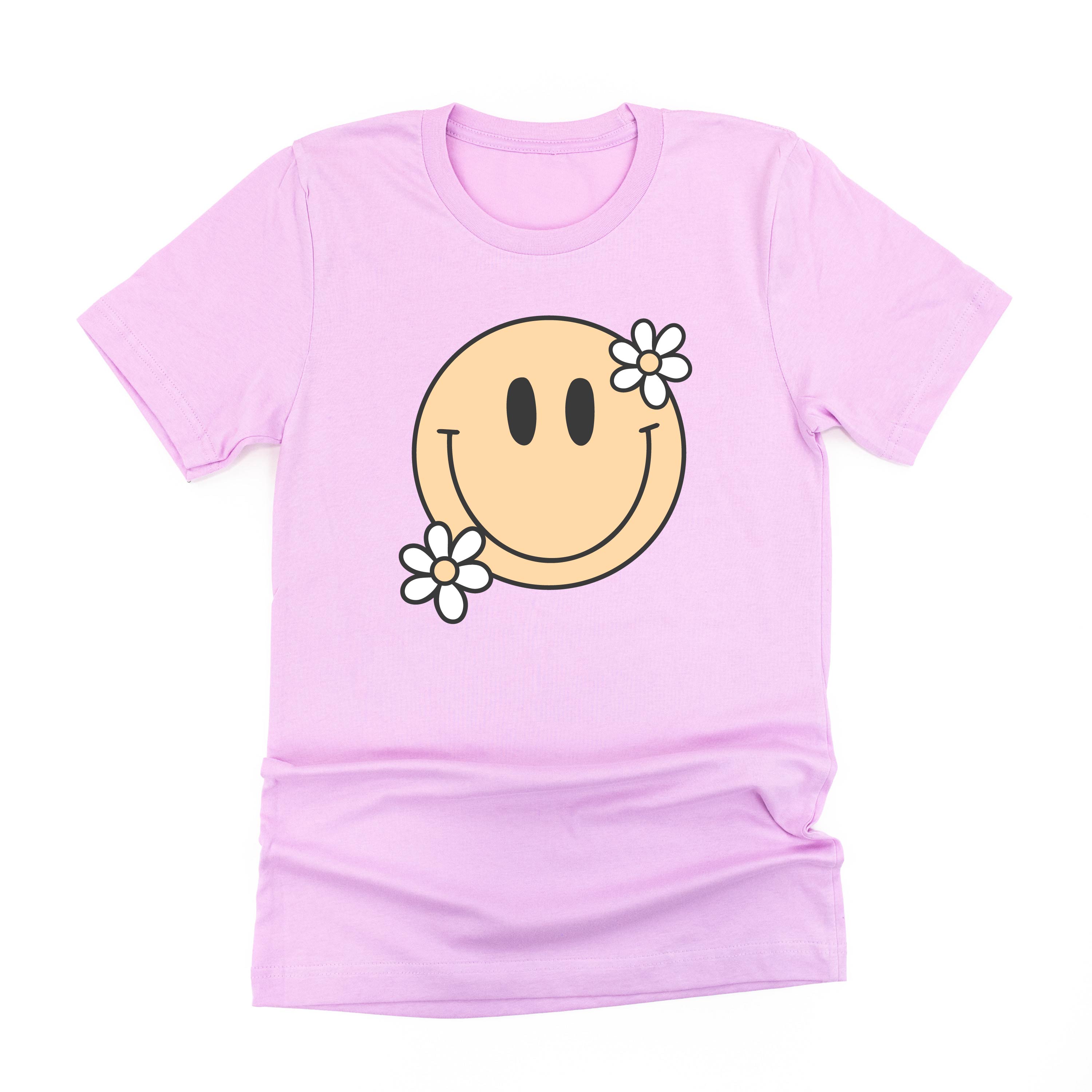 Big Smiley w/ Flowers - Unisex Tee