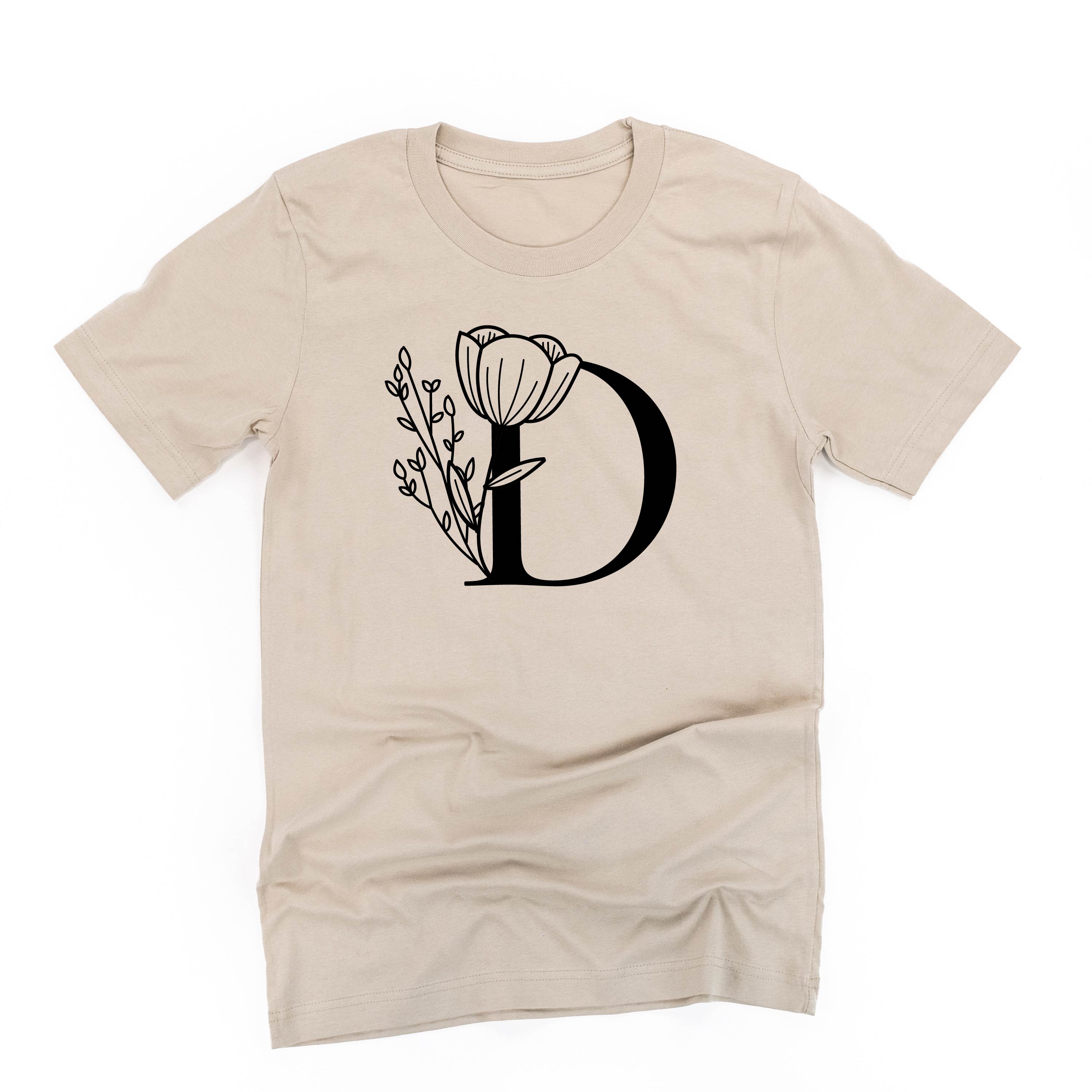 Floral Initials - Unisex Tee