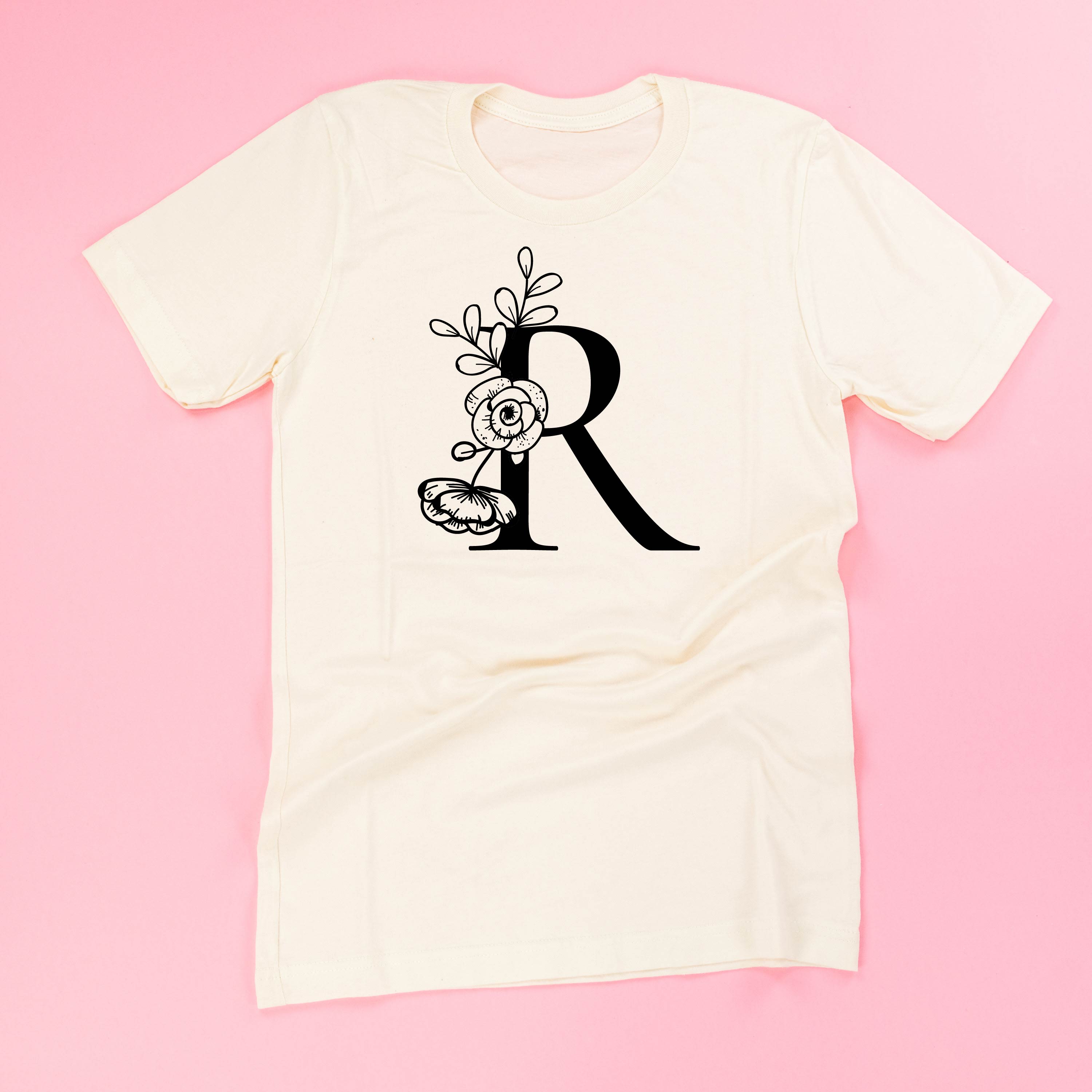 Floral Initials - Unisex Tee