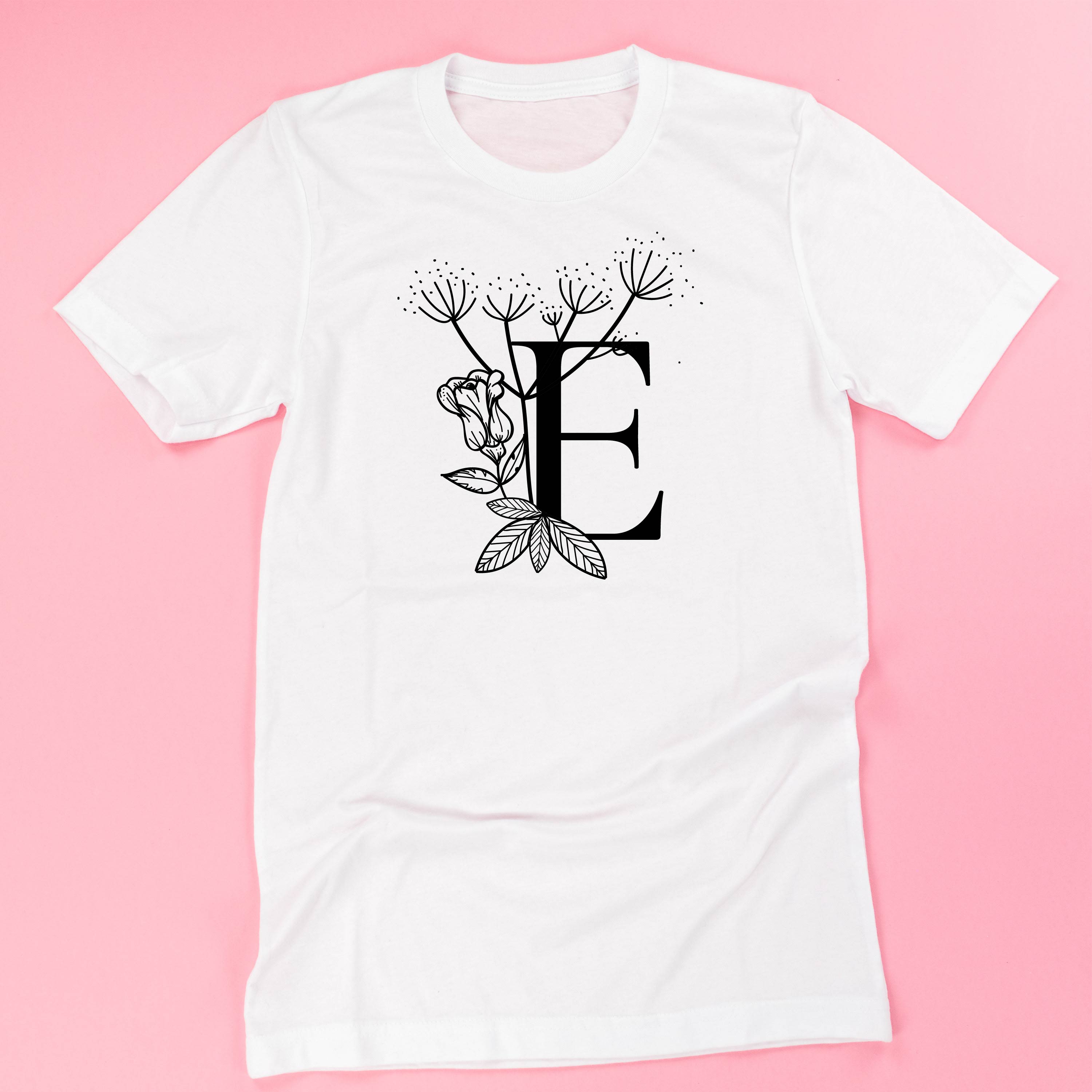 Floral Initials - Unisex Tee