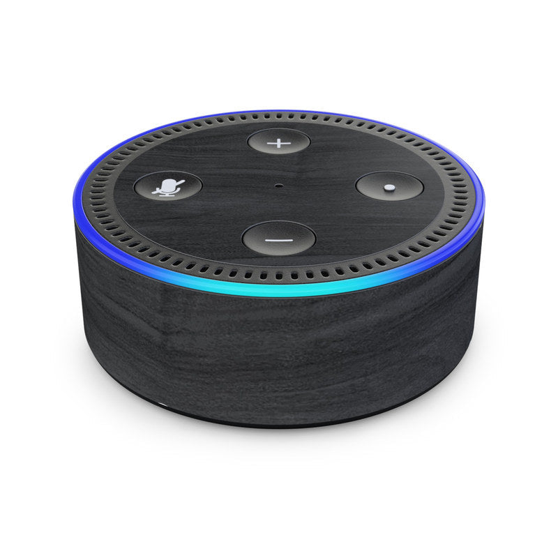 Black Woodgrain - Amazon Echo Dot (2nd Gen) Skin