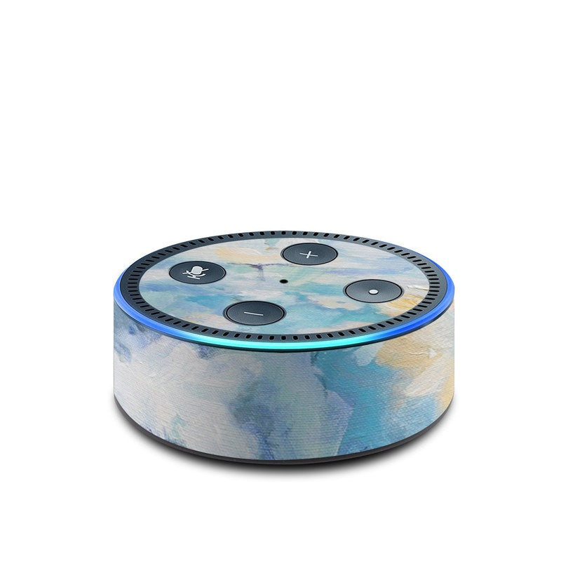 White &amp;amp; Blue - Amazon Echo Dot (2nd Gen) Skin
