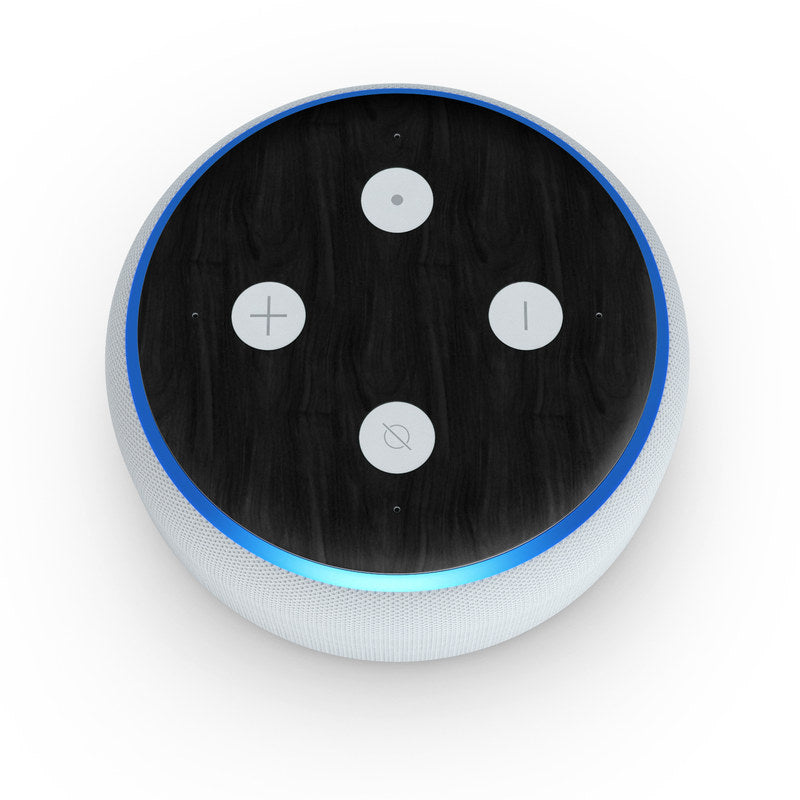 Black Woodgrain - Amazon Echo Dot (3rd Gen) Skin