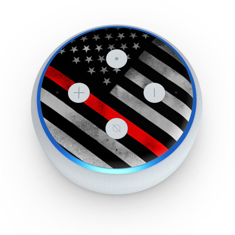 Thin Red Line Hero - Amazon Echo Dot (3rd Gen) Skin