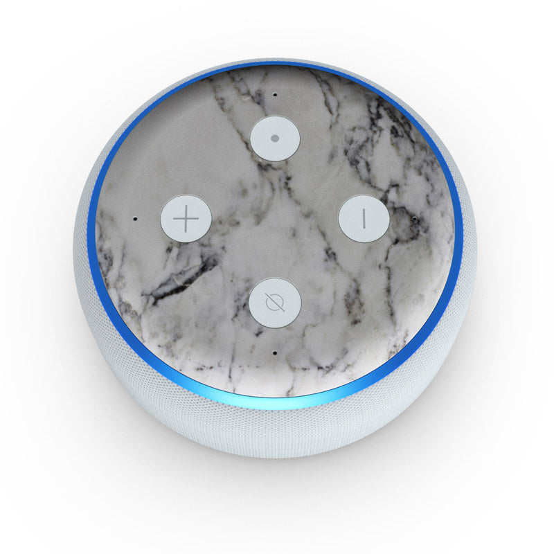 White Marble - Amazon Echo Dot (3rd Gen) Skin