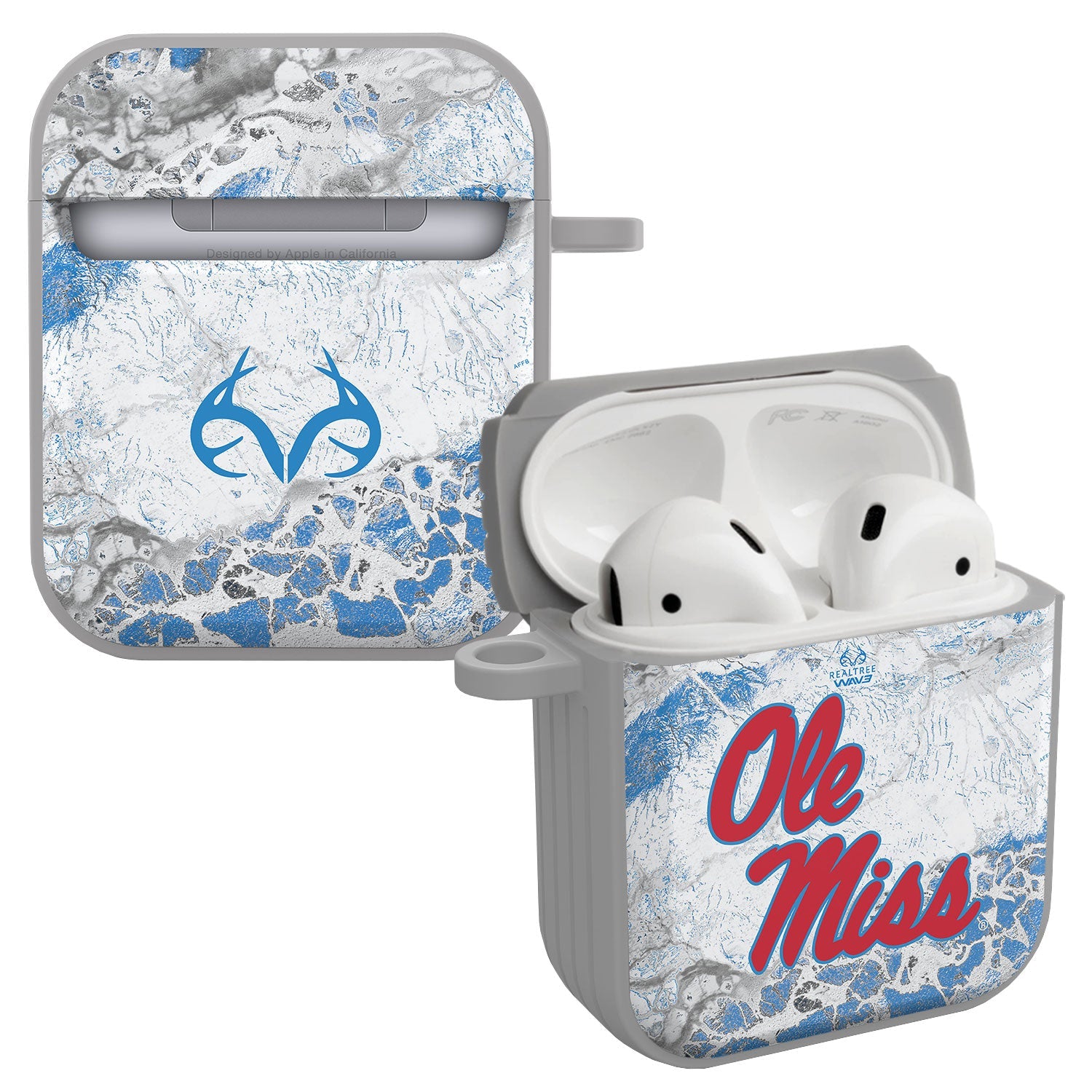 Mississippi Ole Miss Realtree HDX Apple AirPods Gen 1 &amp;amp; 2 Case Cover